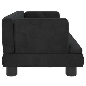 vidaXL Kindersofa Kindersofa Schwarz 60x40x30 cm Samt Kindercouch Kindermöbel Kinderzimm