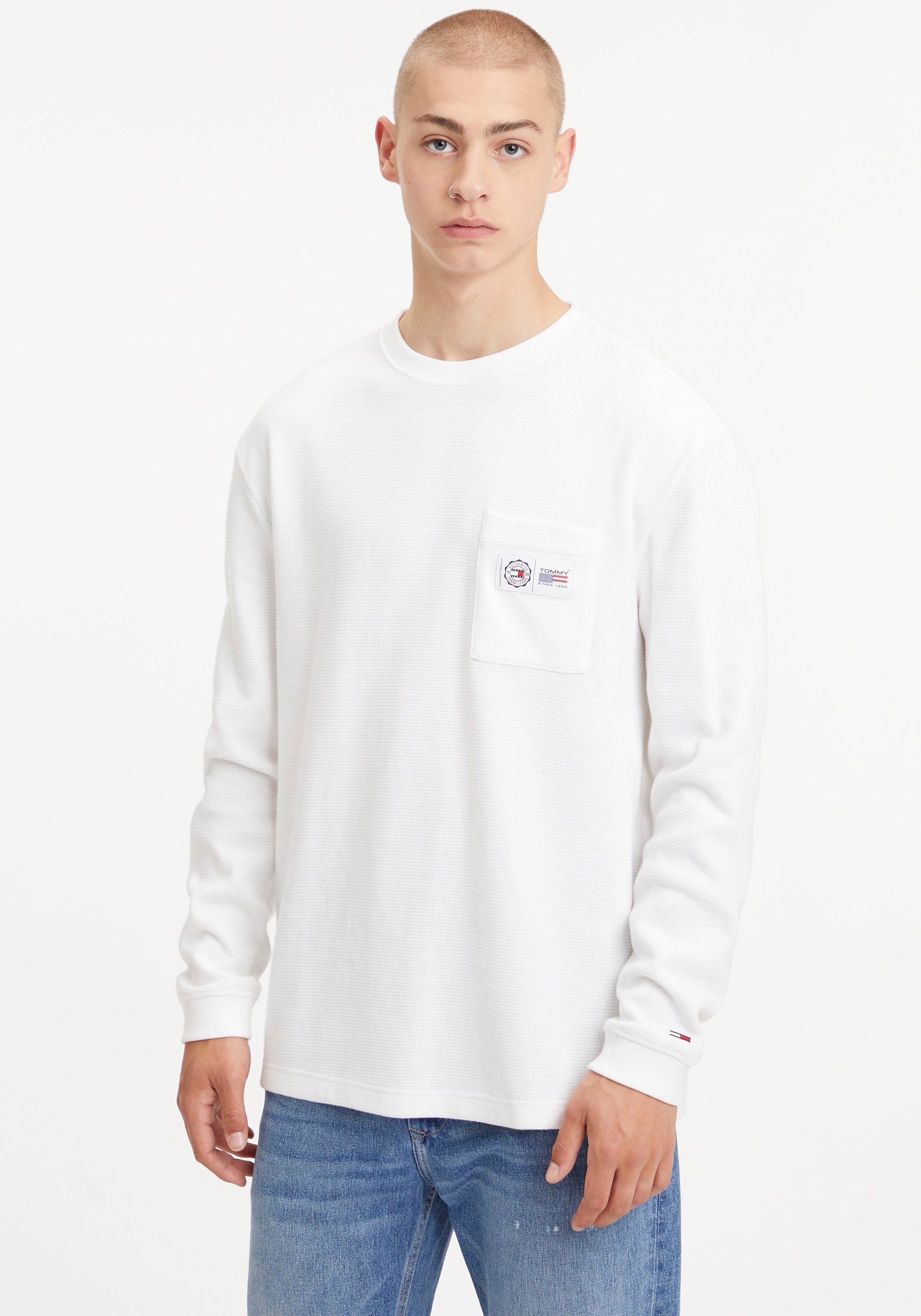 SNIT Markenlabel mit CLSC Tommy SOFT LS Jeans TJM White Langarmshirt