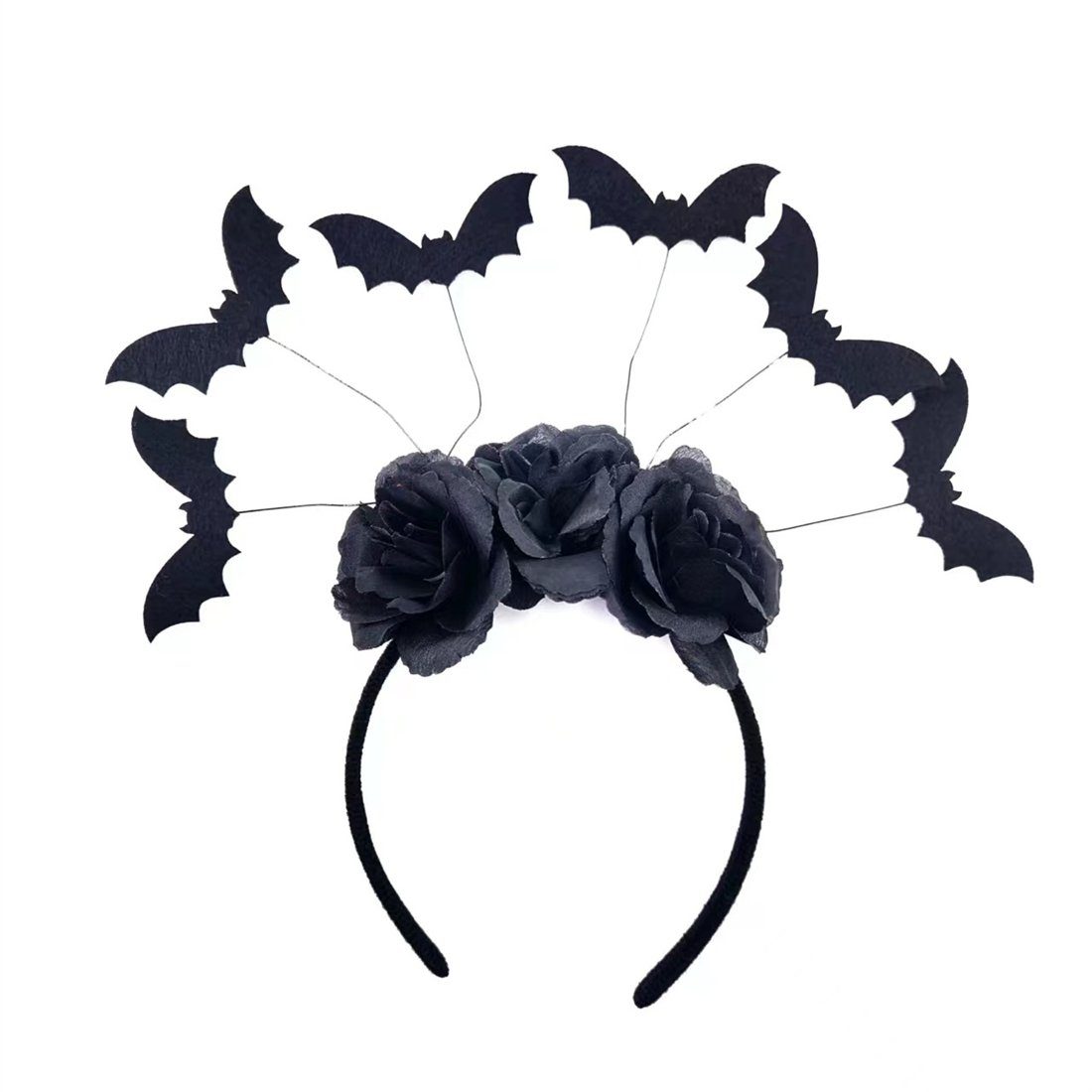 YOOdy~ Diadem Halloween Fledermaus Diadem Kopfbedeckung Bühnenrequisiten (1-tlg), für Halloween, Abschlussball, Party,festliche,halloween deko