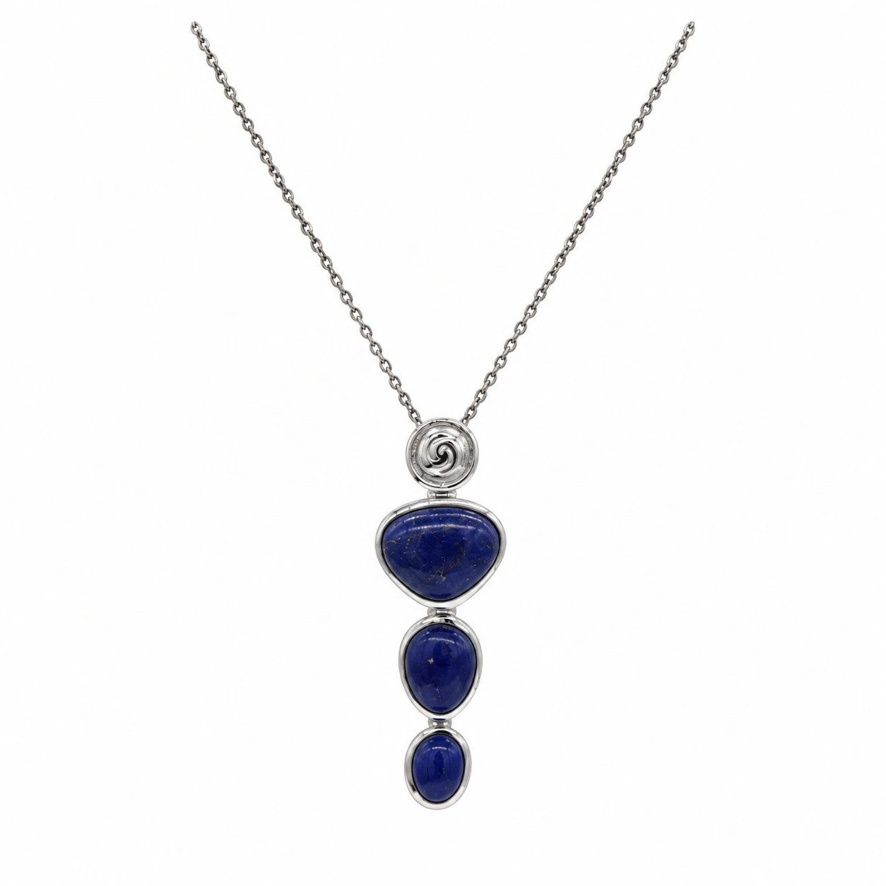 Sogni d'oro Kettenanhänger "Lapis-Trio", Silber 925, Clipanhänger