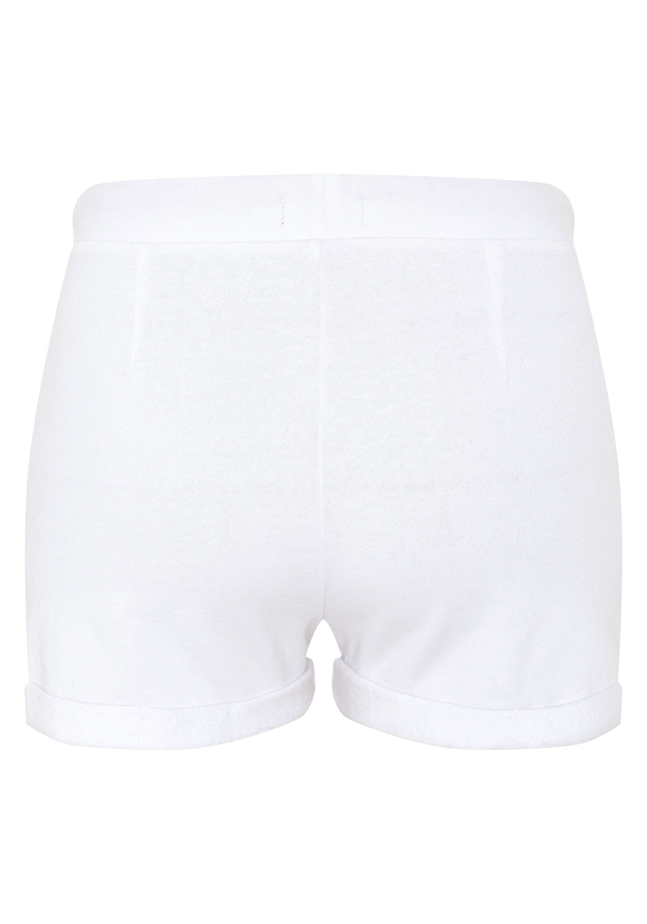 Sweatshorts White aus softer Baumwollmischung Jeans Oklahoma 11-0601 Bright