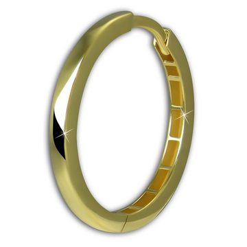 GoldDream Paar Creolen GoldDream Creole Simple 21mm Ohrring (Creolen), Damen Creolen Simple aus 333 Gelbgold - 8 Karat, Farbe: gold