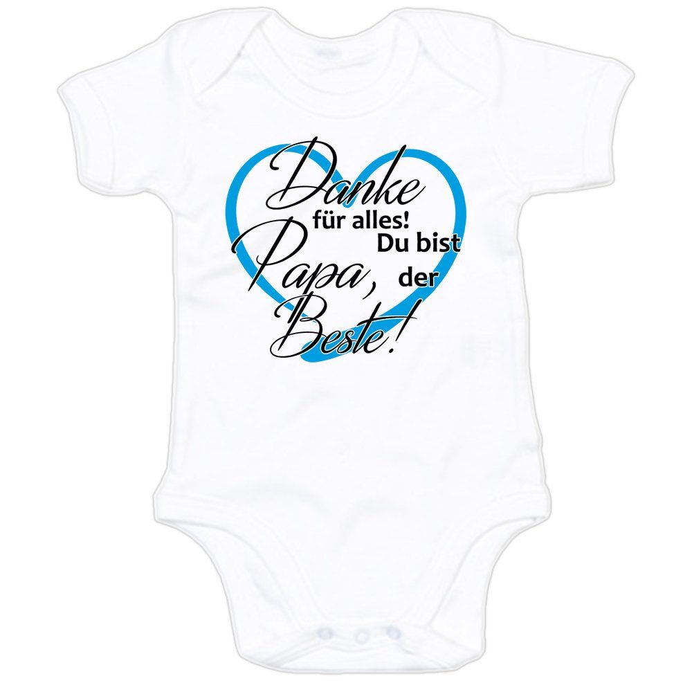 G-graphics Kurzarmbody Danke für alles! Papa, du bist der Beste! Baby Body mit Spruch / Motiv / Aufdruck • zum Vatertag
