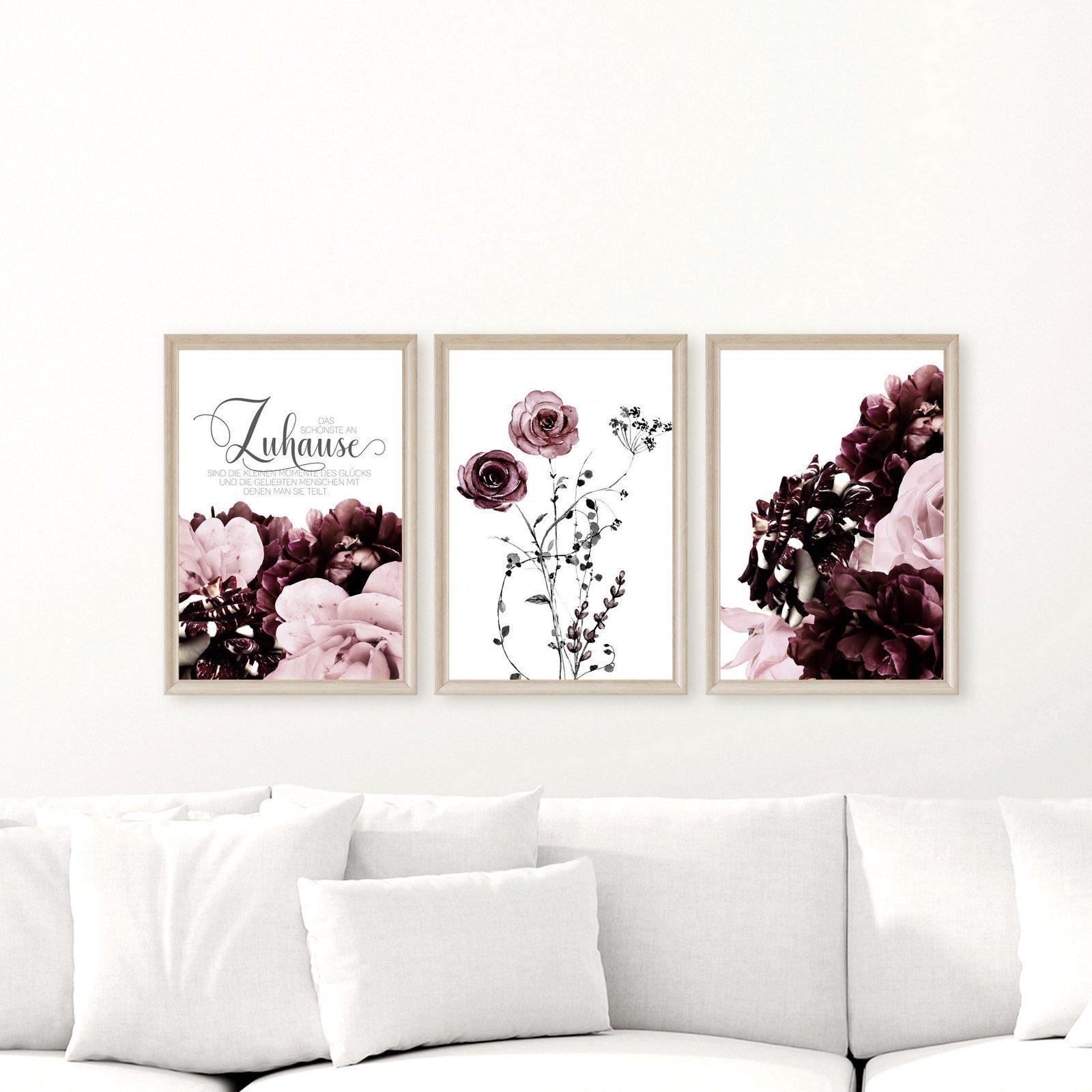 homestyle-accessoires Poster Bilderset Bilder Wandbilder DAS SCHÖNSTE AN ZU günstig online kaufen