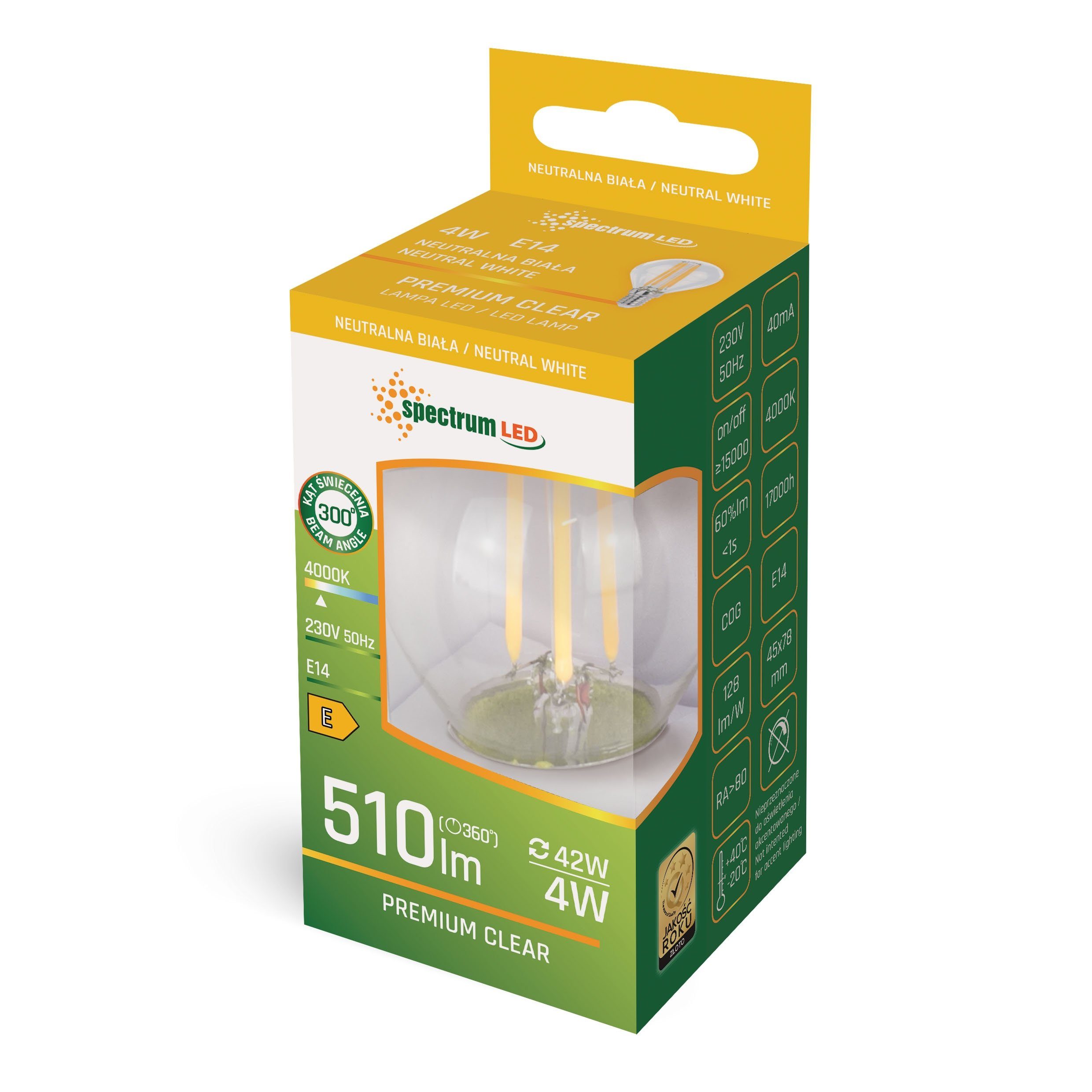 spectrum LED LED-Leuchtmittel LED E14 G45 günstig online kaufen