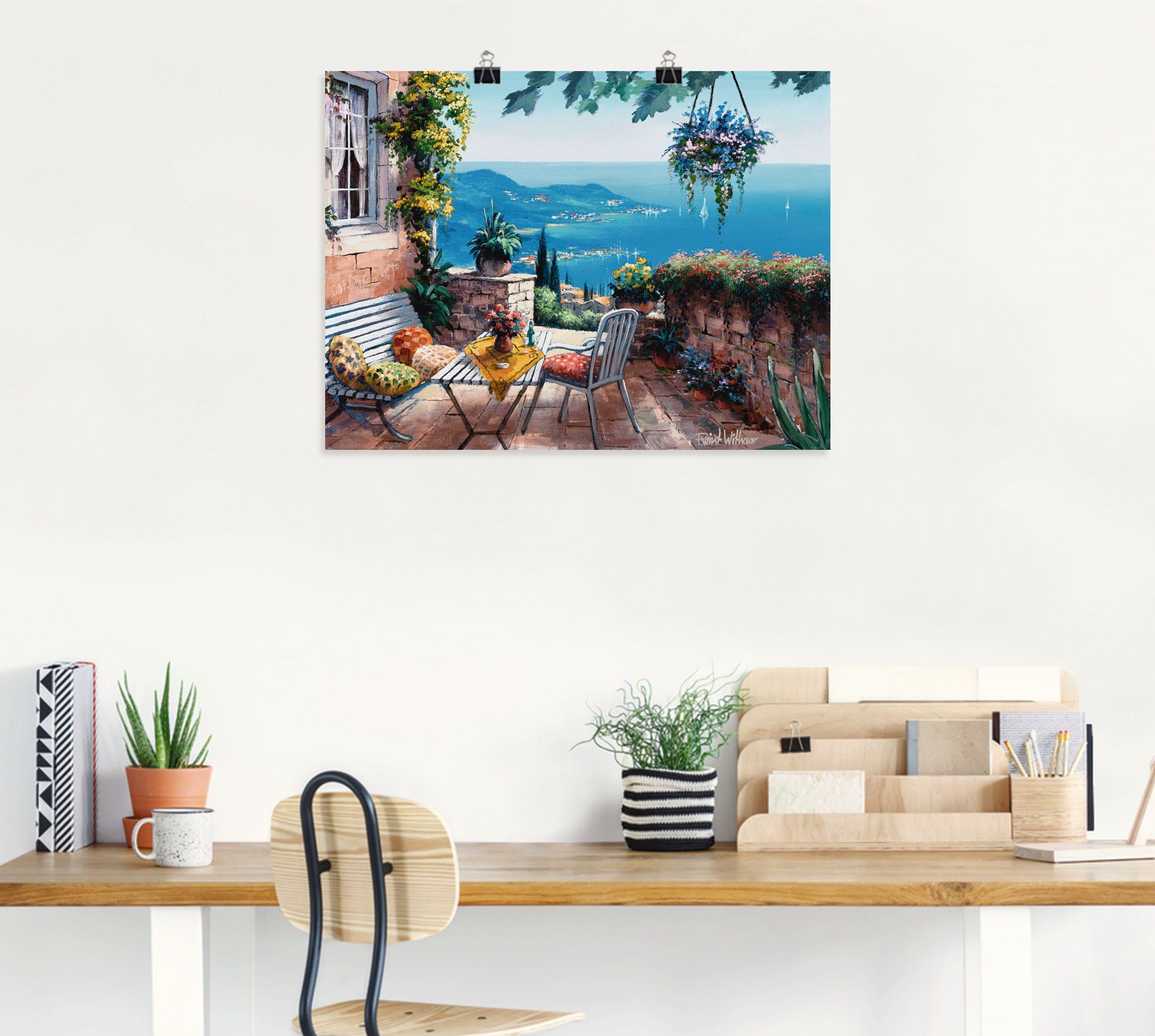 Artland Wandbild Zeiten der Ruhe, Garten (1 St), als Leinwandbild, Poster in verschied. Größen