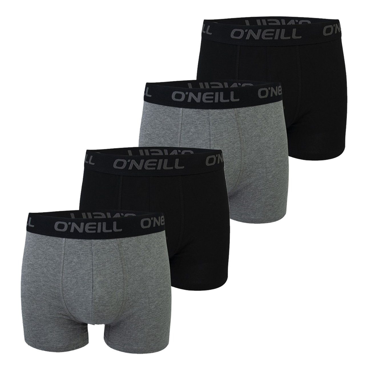 O'Neill Boxershorts Men boxer O'Neill plain Multipack (4-St) mit Logo Webbund