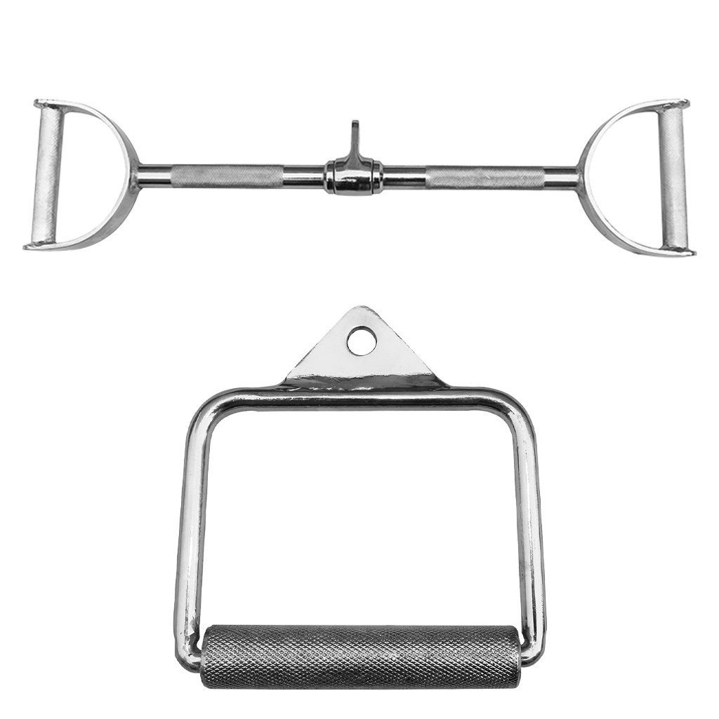 Sporttrend 24 Trainingshilfe Seilzug Set - Einhandgriff kurz + Latzugstange