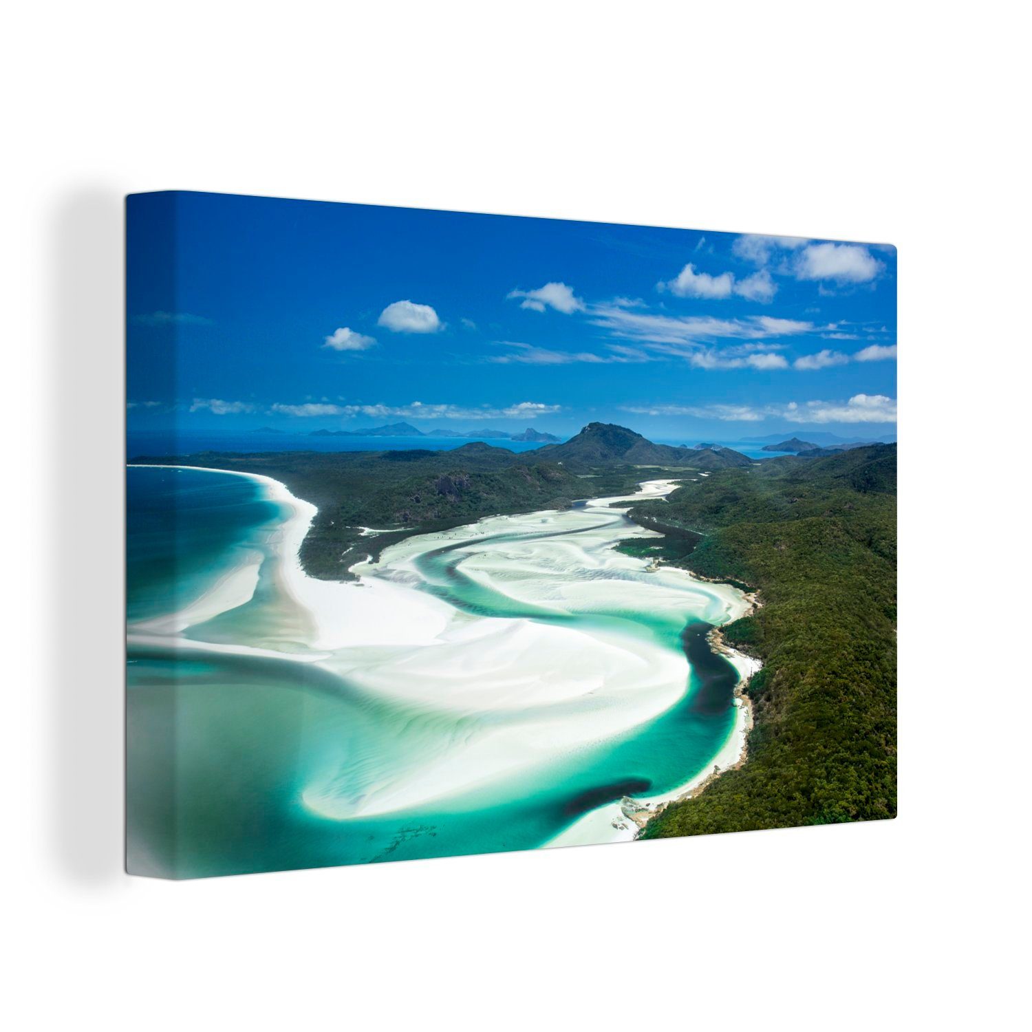 OneMillionCanvasses® Leinwandbild 30x20 (1 Australien, Pfingstsonntag-Inseln, Leinwandbilder, Aufhängefertig, Wandbild cm Wanddeko, St)