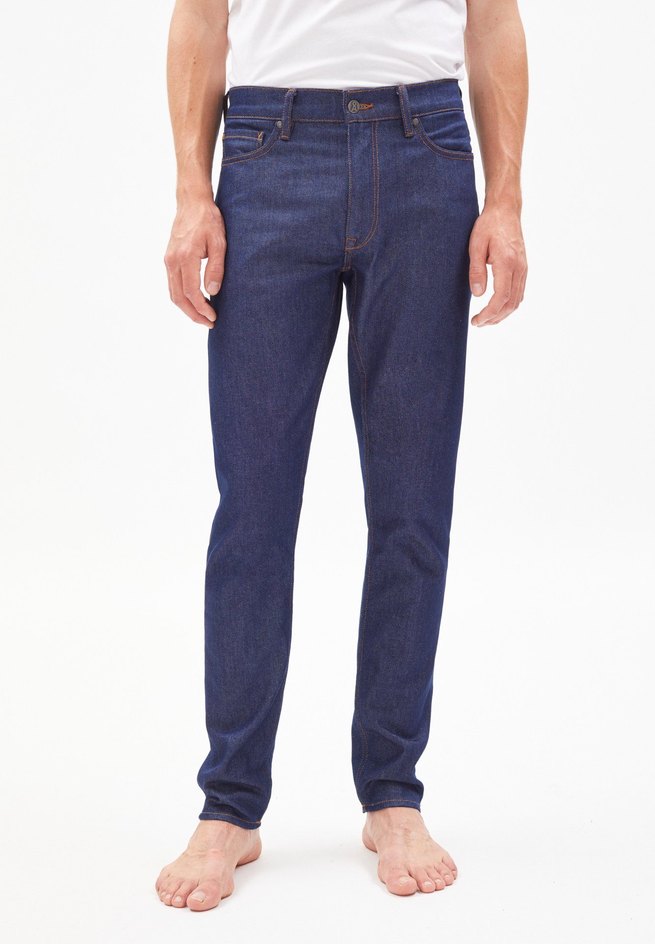 Herren Jeans Armedangels Slim-fit-Jeans JAARI Herren Extra Slim Fit Denim Slim Fit (1-tlg) keine Details