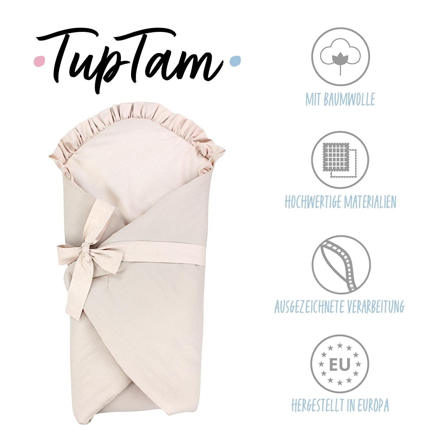Einschlagdecke TupTam Unisex Baby Einschlagdecke mit Schleife, TupTam günstig online kaufen