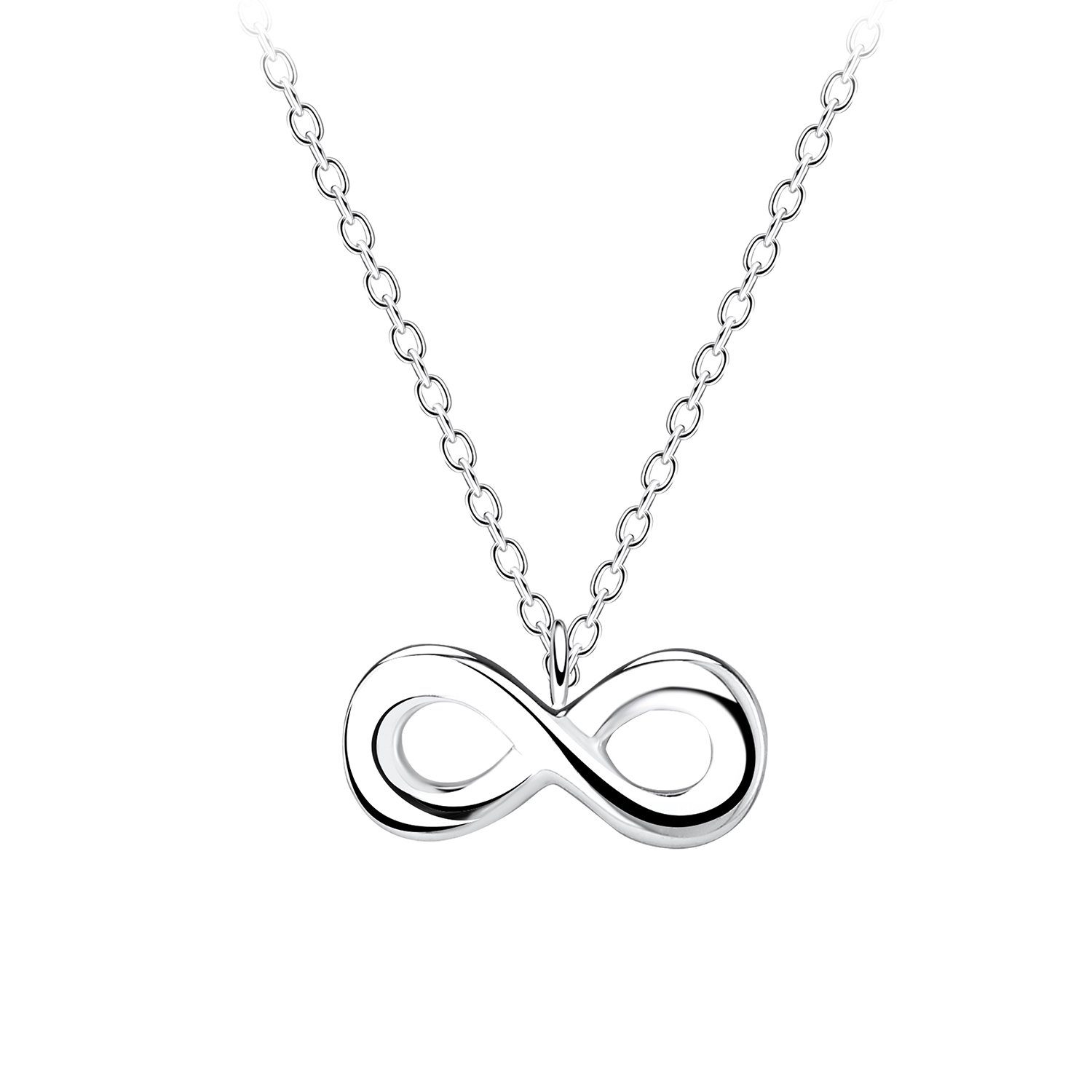 Kette mit Anhänger INFINITY, 2-tlg.