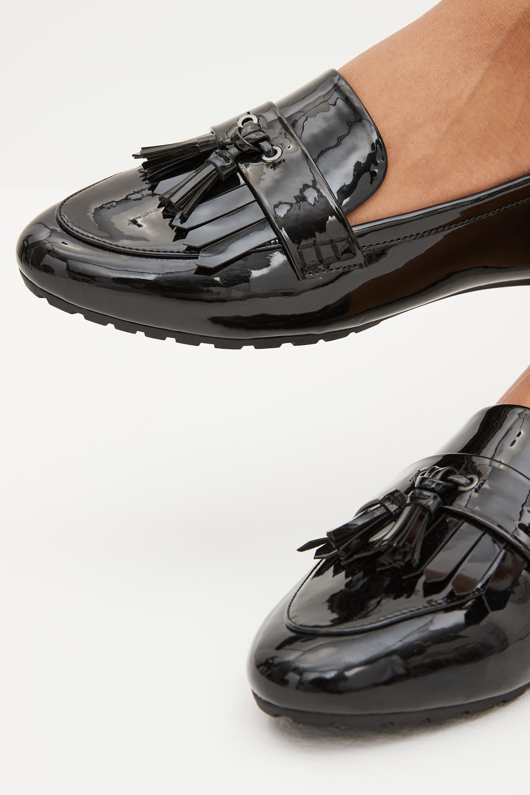 Tasselloafer Patent Loafer Black (1-tlg) mit Comfort® Profilsohle Next Forever