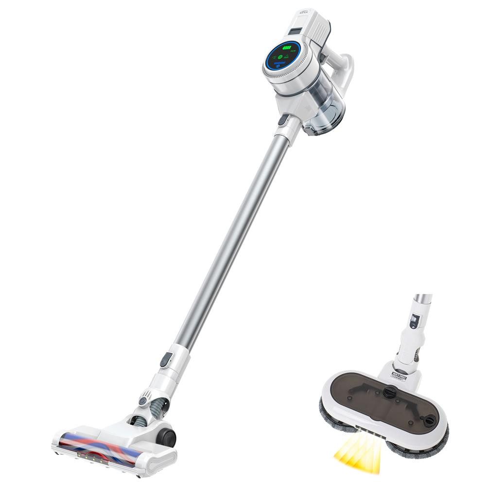 ADLER EUROPE Akku-Hand-und Stielstaubsauger AD 7064 mit Wischfunktion 2 Akkus, 190 W, beutellos, 2in1 Nasssauger und Trockensauger, lange Laufzeit, leicht, Hartböden