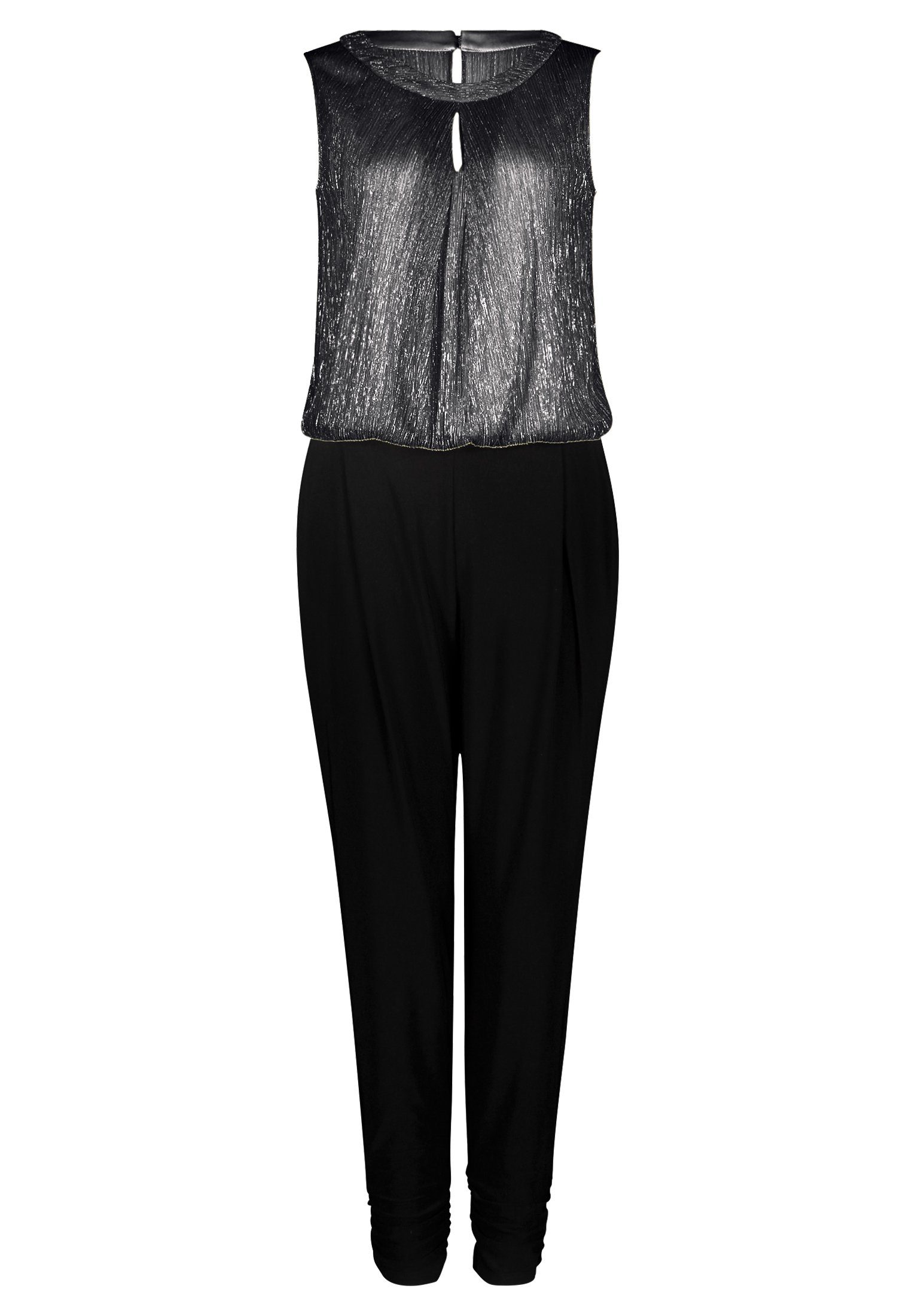 Mont Patch Black/Black mit Barclay (1-tlg) Vera Jumpsuit Betty Glitzernd Cut-Outs