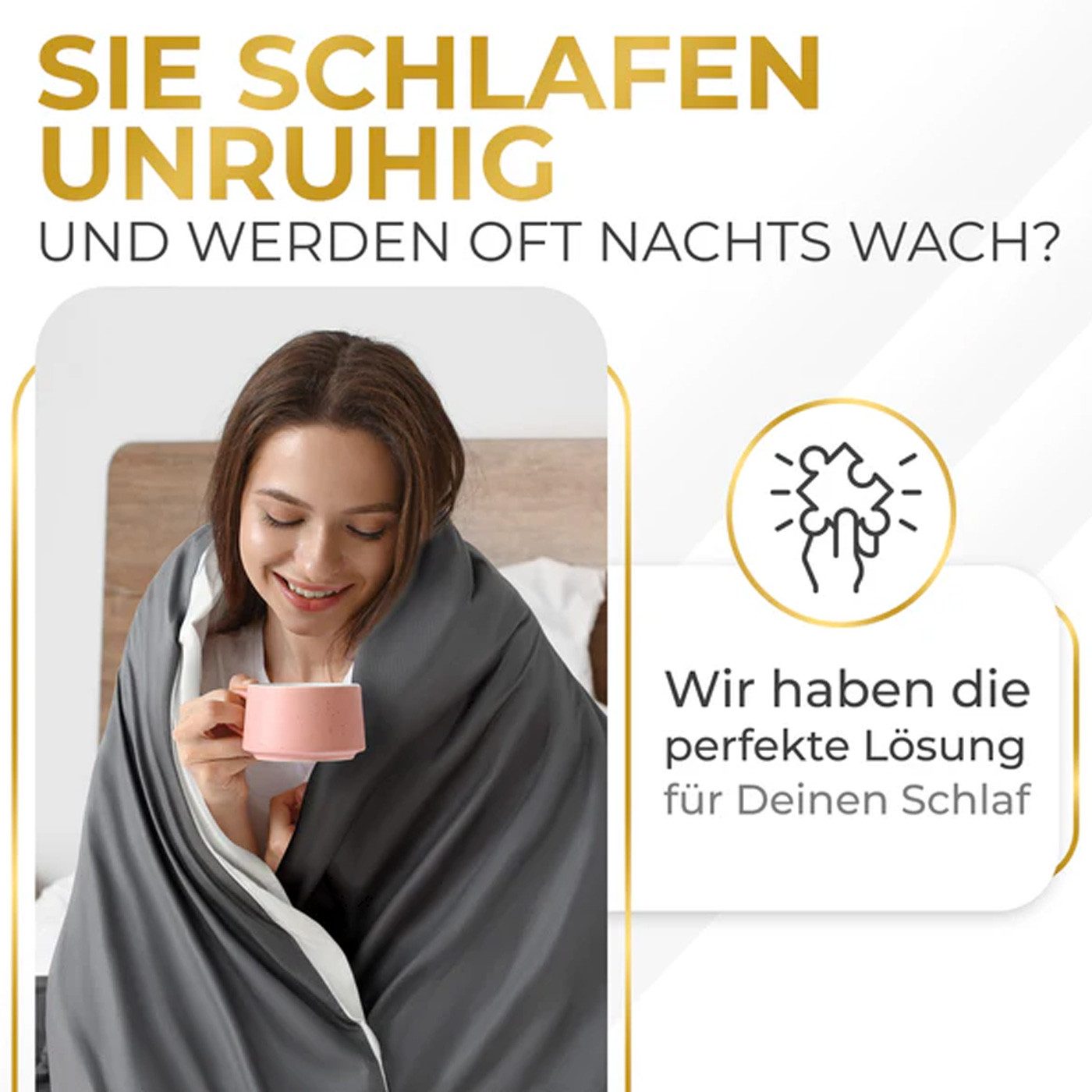 Möbel Akut Gewichtsdecke Gewichtsdecke Bettdecke 135x200 6kg Therapiedecke, günstig online kaufen