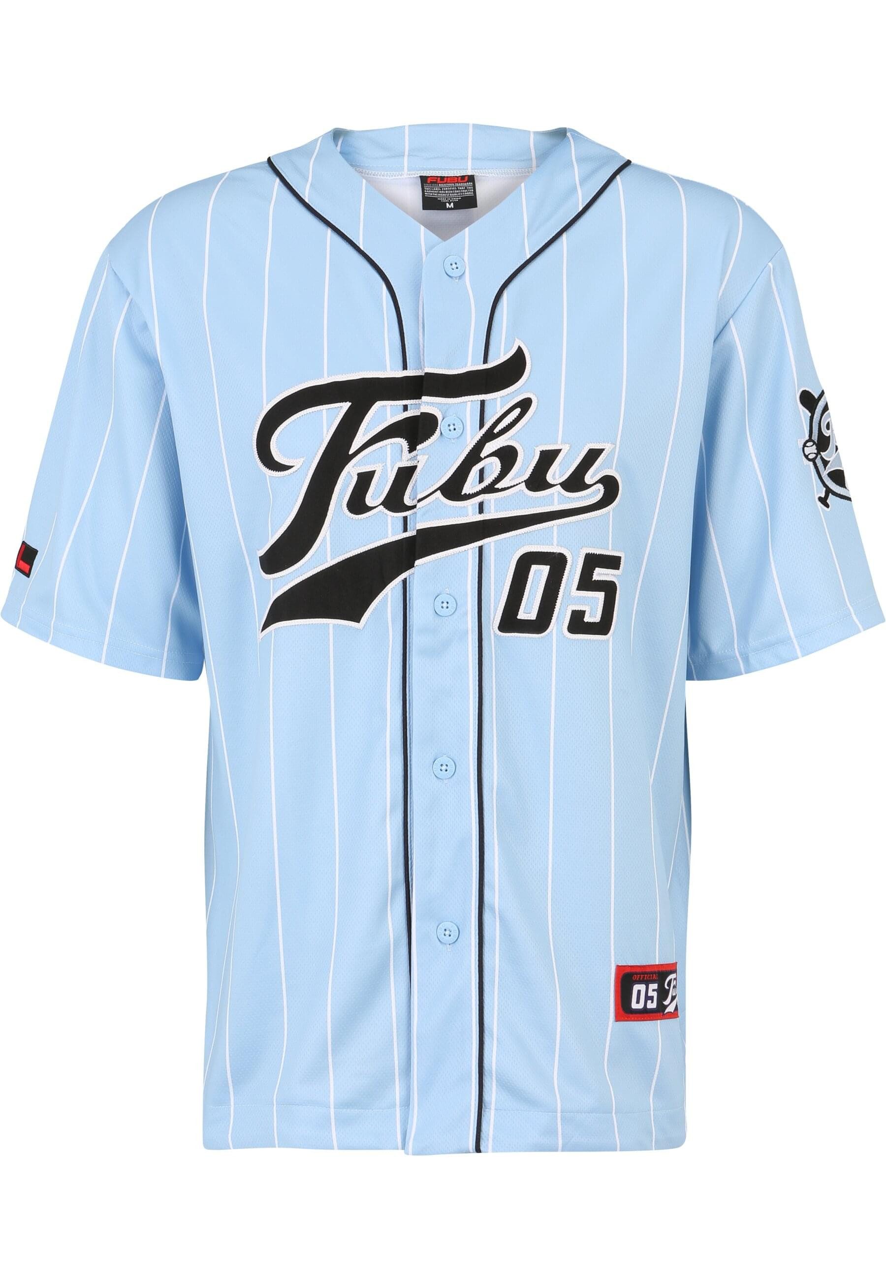 Fubu T-Shirt Fubu Herren FM232-003-3 FUBU Varsity Pinstripe Baseball Jersey (1-tlg)