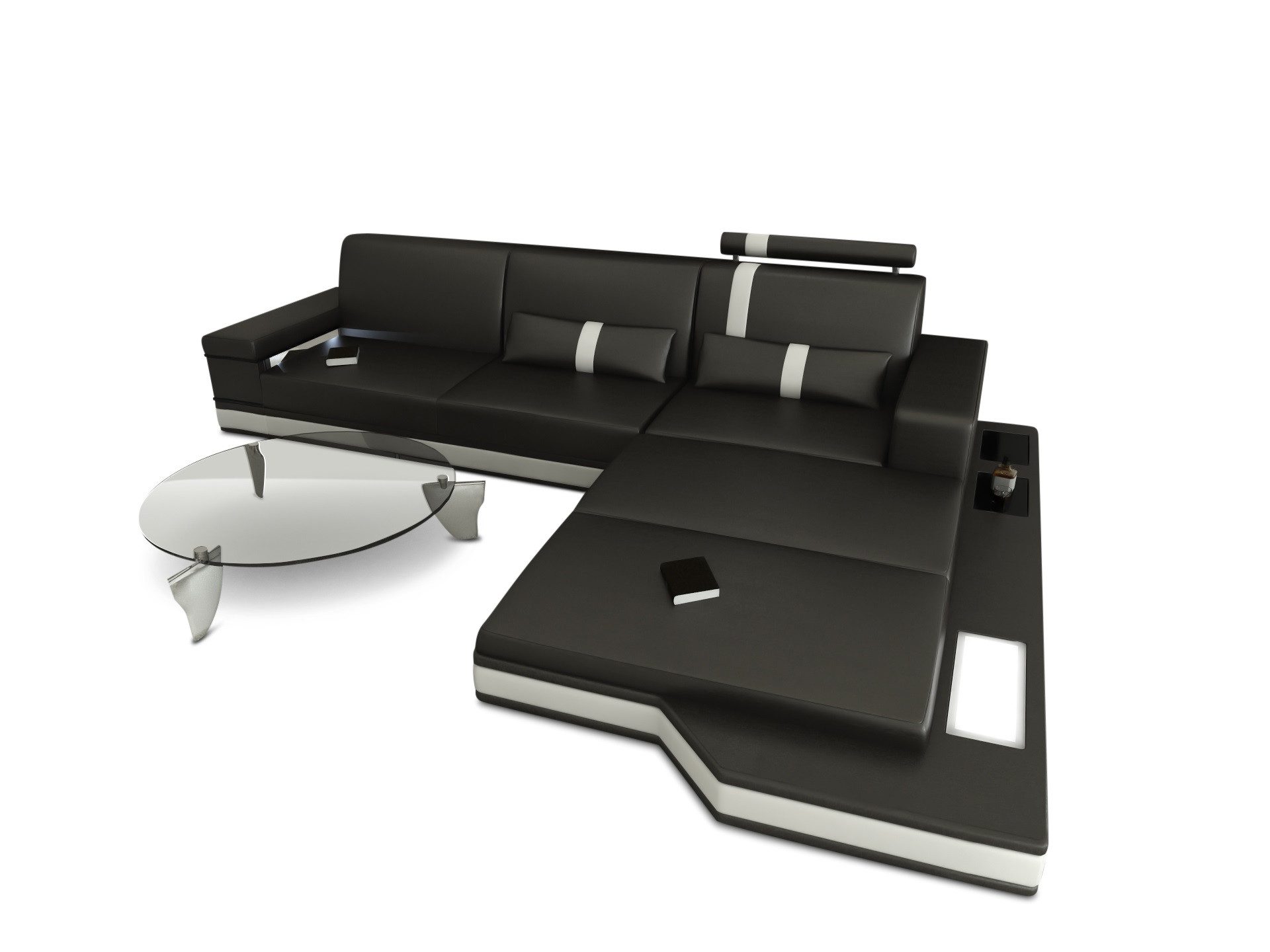 Sofa Dreams Ecksofa Ledercouch Leder Sofa günstig online kaufen