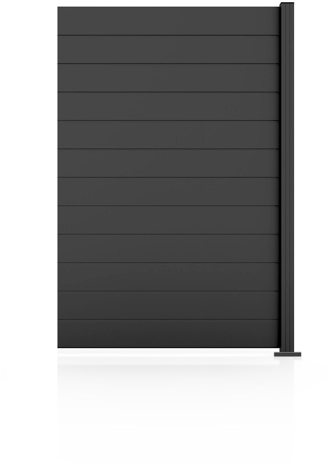 STAKET PRO Gartenzaun Anbauzaun Paneel 150, LxH: 124,2x187 cm, 1 Element á 120 cm Breite