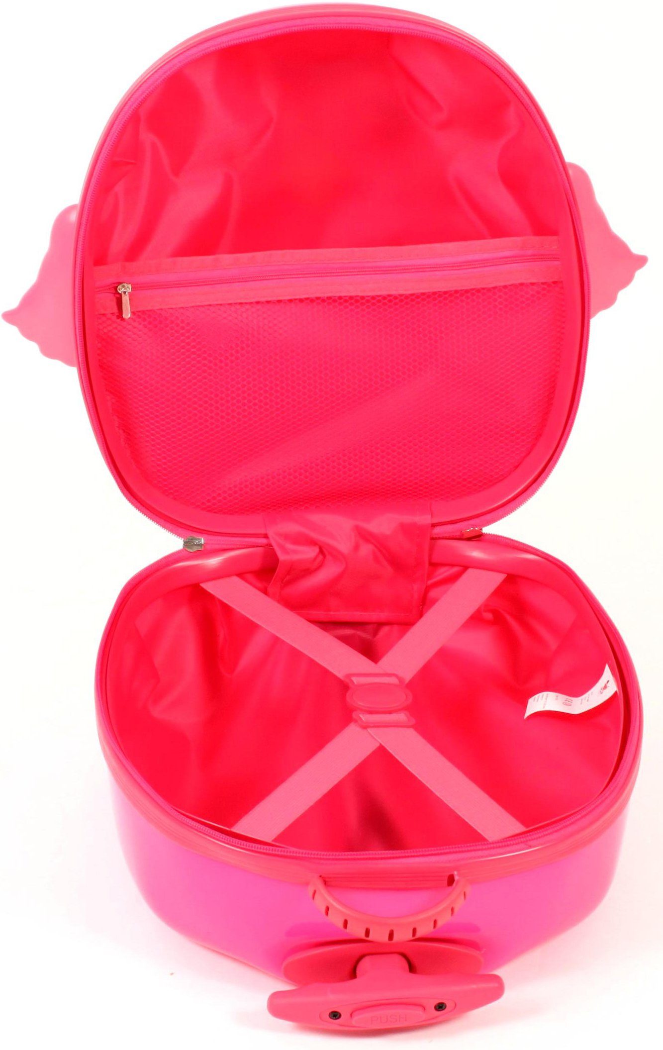 Kinder Kindertaschen & -koffer CHIC2000 Kinderkoffer Bouncie, Eule, Pink, 2 Rollen, Hartschalen-Trolley