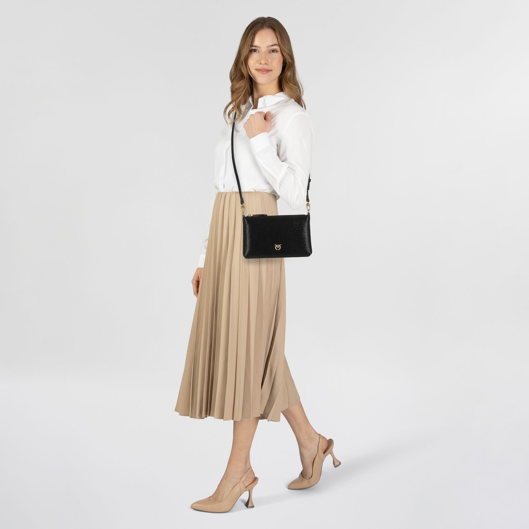 PINKO Umhängetasche Flat Horizontal, Leder günstig online kaufen