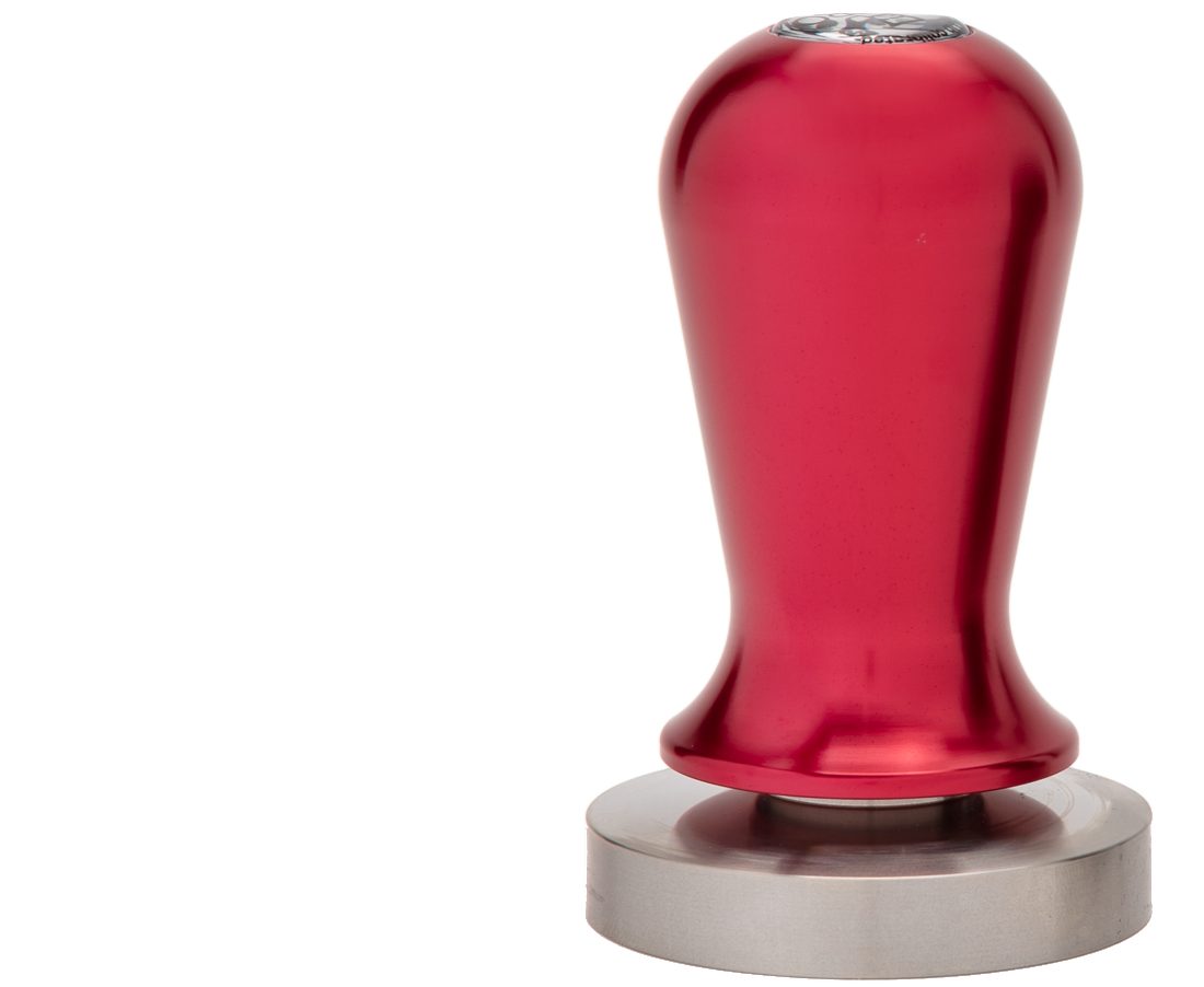Kanne, Siebträger, Tamper Espro für Press Kalibrierter 58 rot mm, French flach,
