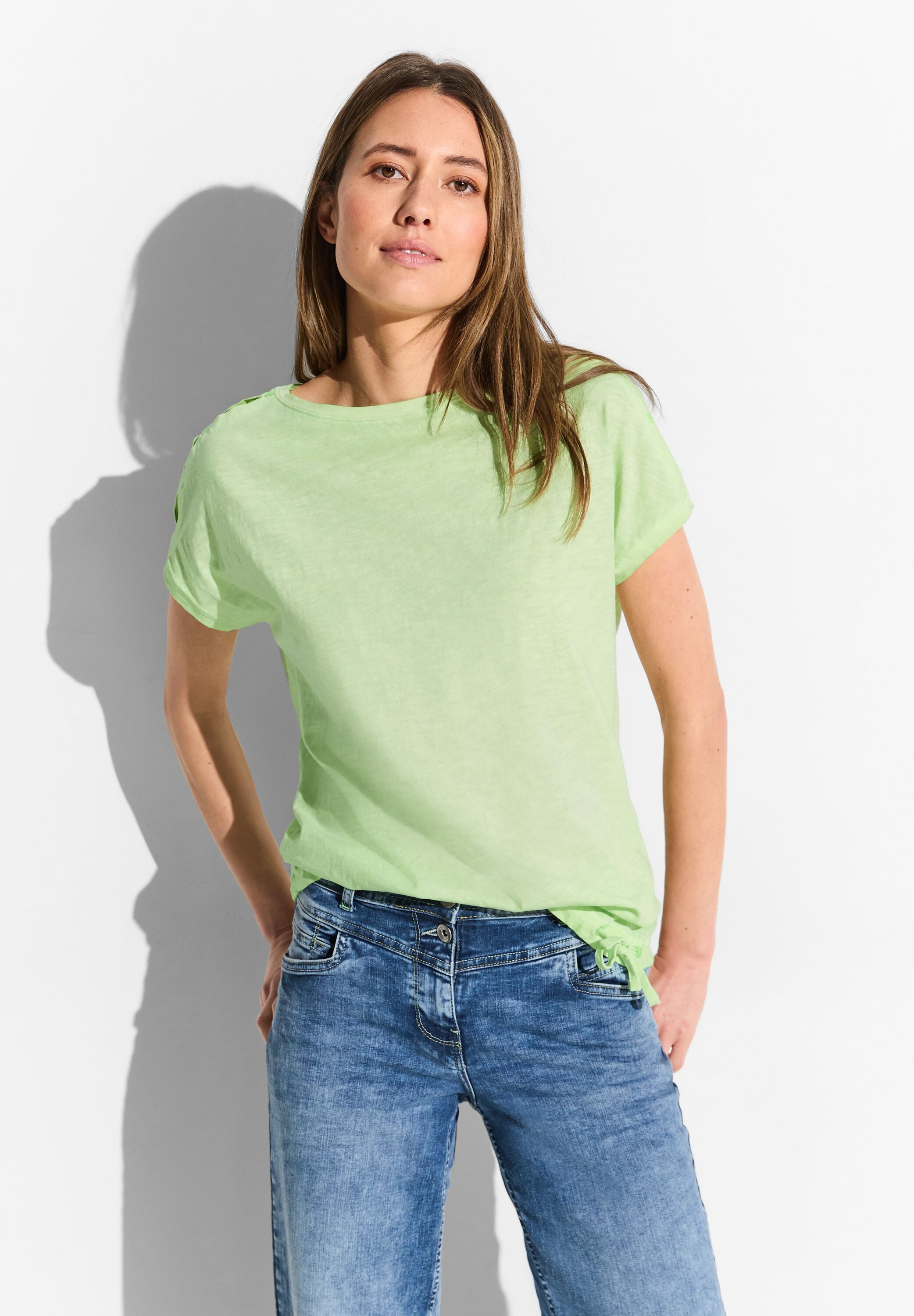 CECIL T-Shirt mit Knotendetail günstig online kaufen