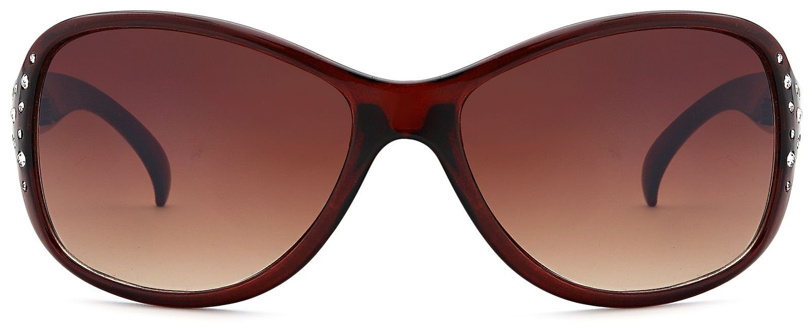 styleBREAKER Sonnenbrille Sonnenbrille Schmetterlingsform mit Strass günstig online kaufen
