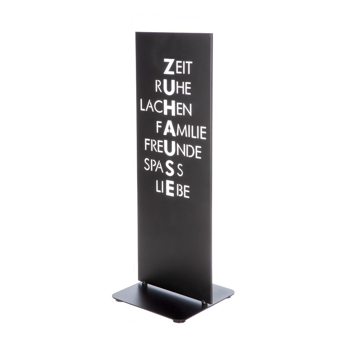 GILDE Deko-Schriftzug Zuhause Spruch Standrelief – Elegante Botschaft für Ihr Heim (1 St)