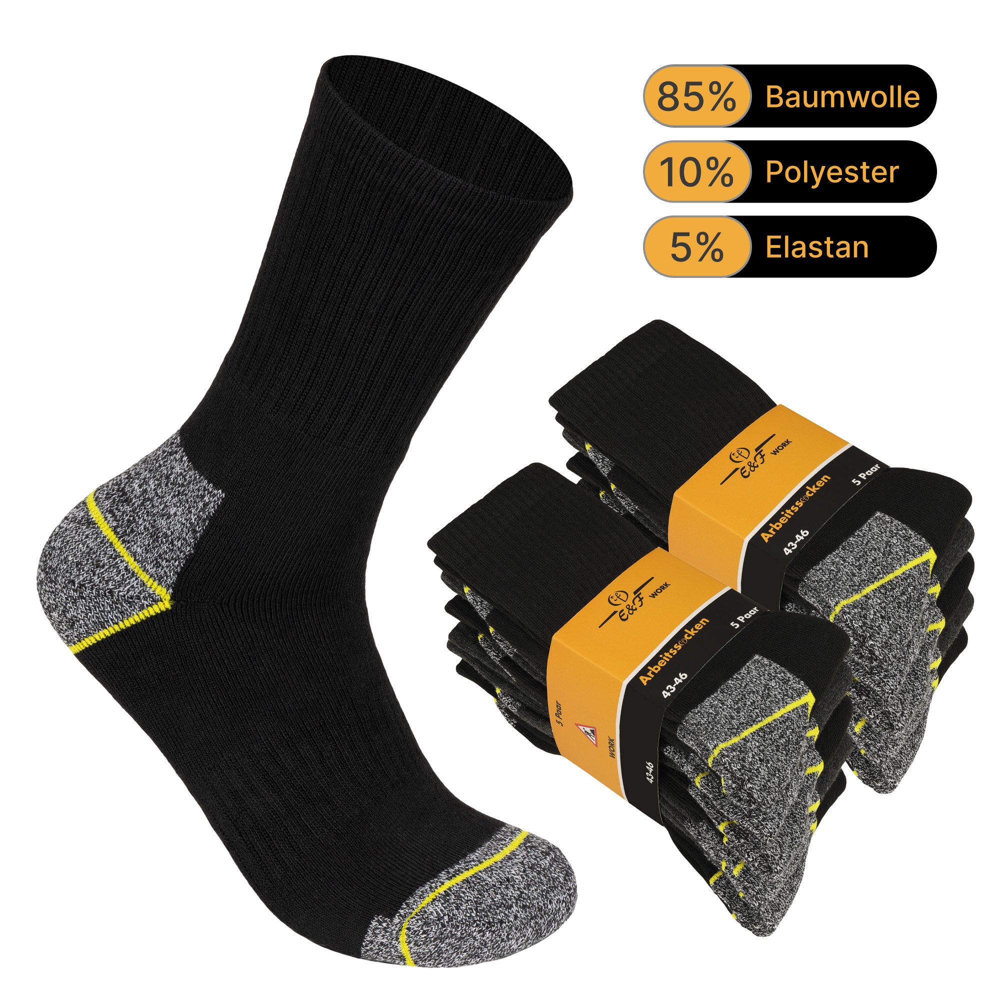 Arbeitssocken Herren Arbeitssocken 5/10/20 Paar – WORK Socken aus 85% Baumwolle