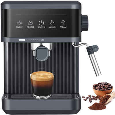 Mutoy Kaffeevollautomat Kaffeevollautomat,Espresso Siebträgermaschine 20 Bar, Kaffeemaschine für den Hausgebrauch, 850W, 1,8 Liter Wassertank