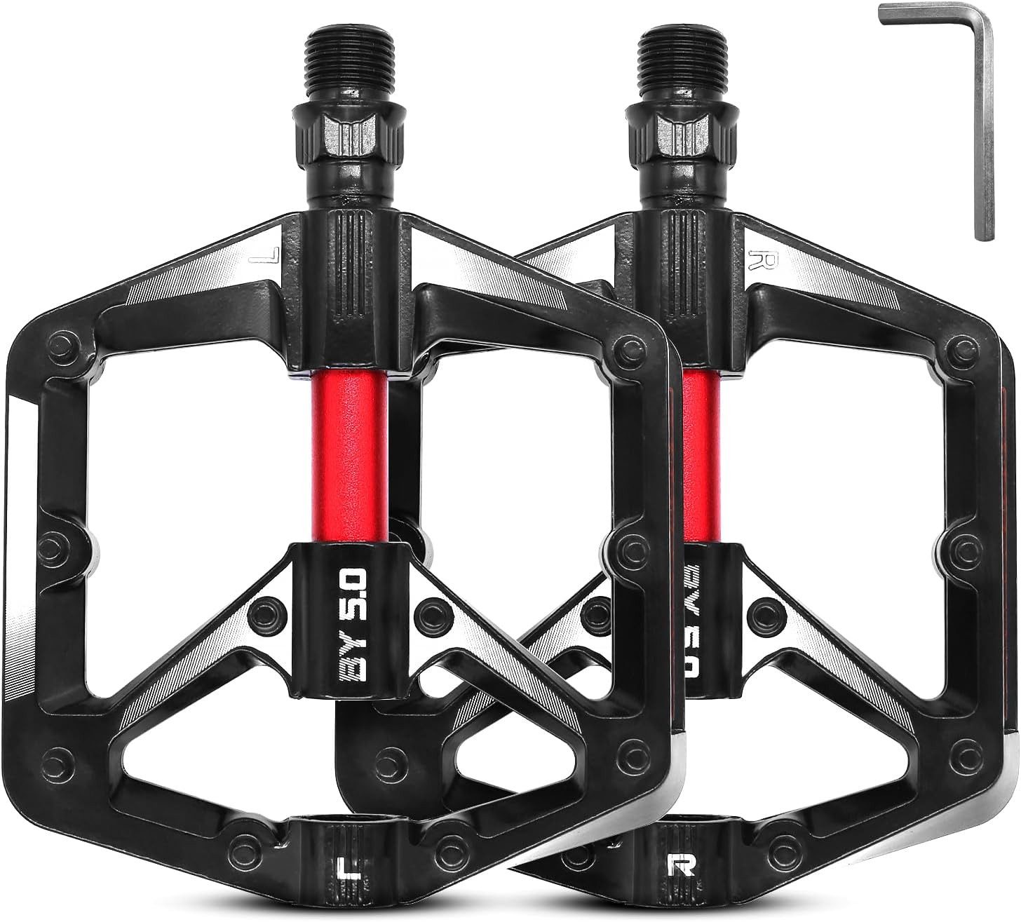 RWEUOQ Fahrradpedale Fahrradpedale Aluminium 9/16 Zoll Abgedichtete Lager Fahrrad Pedale