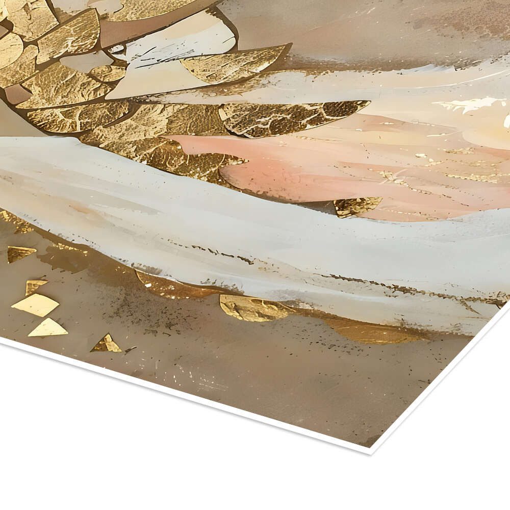 Posterlounge Wandbild Goldener Engel III, LSR Design Studio, erhältlich als Poster, Leinwandbild, Wandsticker oder Acrylglasbild