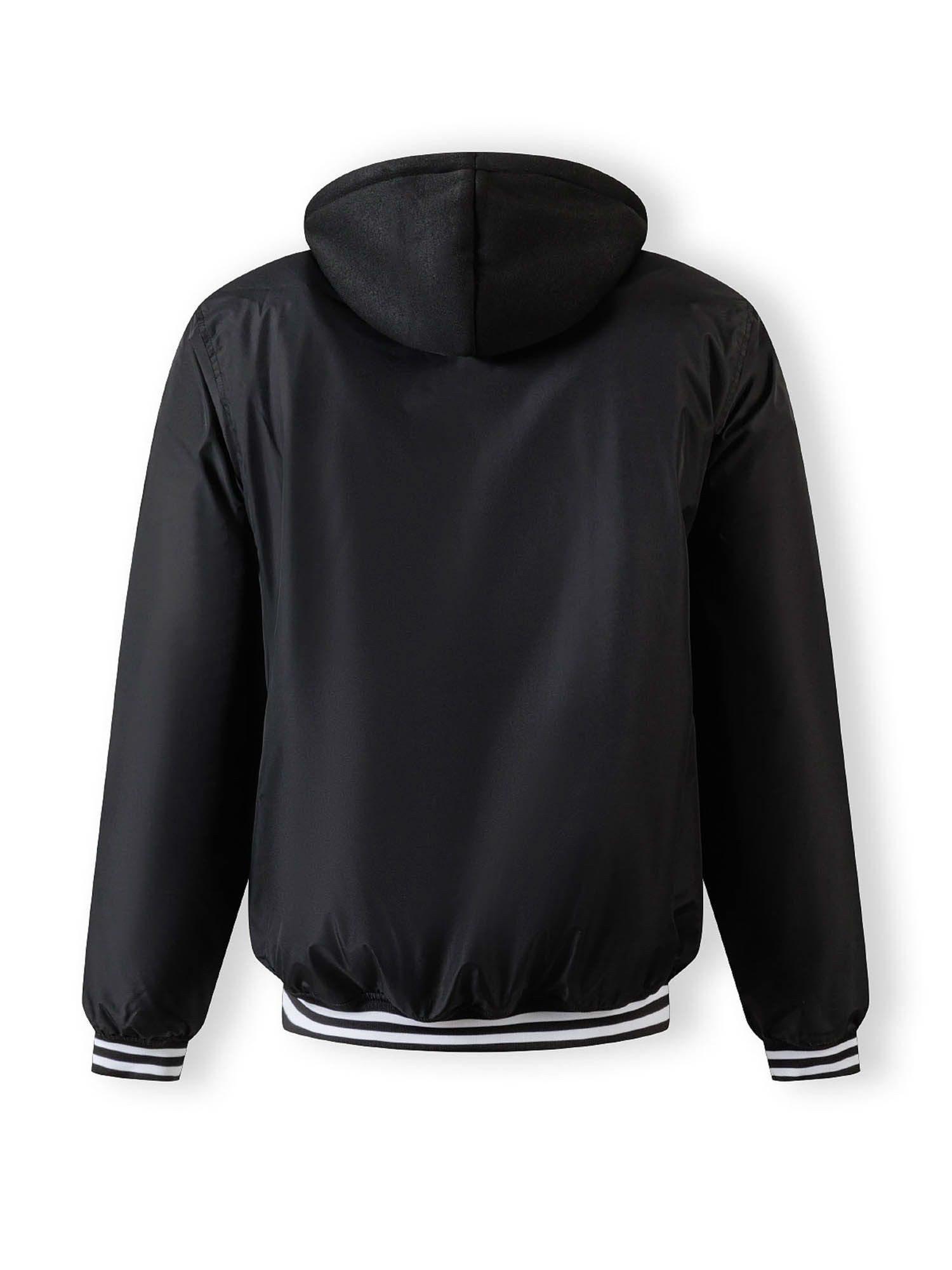 Respect Collegejacke Baseballjacke mit Kapuze und dekorativer Bruststickerei  (XS-XXL) trendiges Design