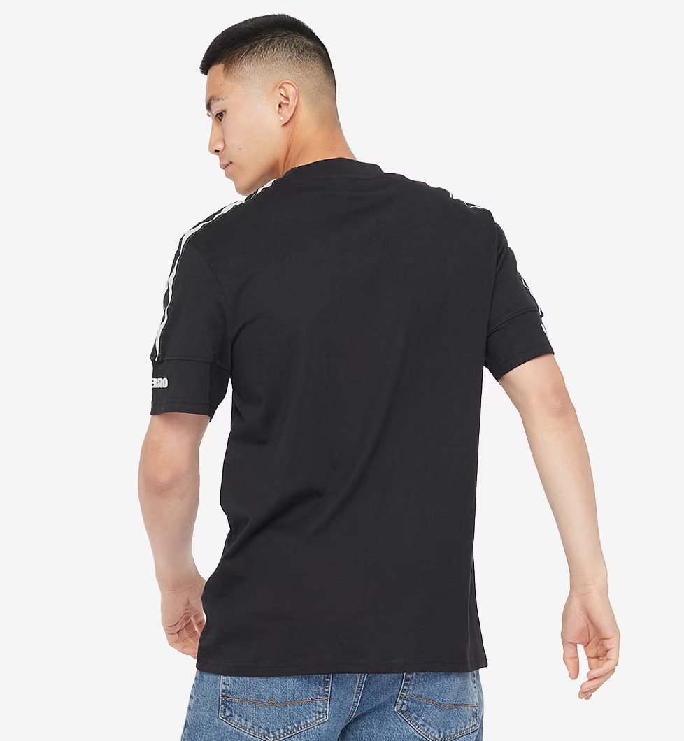 Umbro T-Shirt Diamond Taped Crew Tee (100% Baumwolle) schwarz Herren
