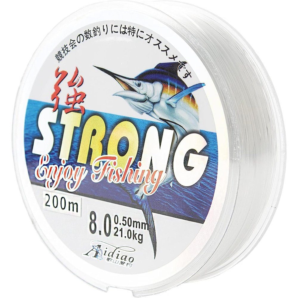Tian 200m mm, 0,5 Nylon-Angeldraht,Fischdraht Spannung transparent Fischreuse Dee starke mit