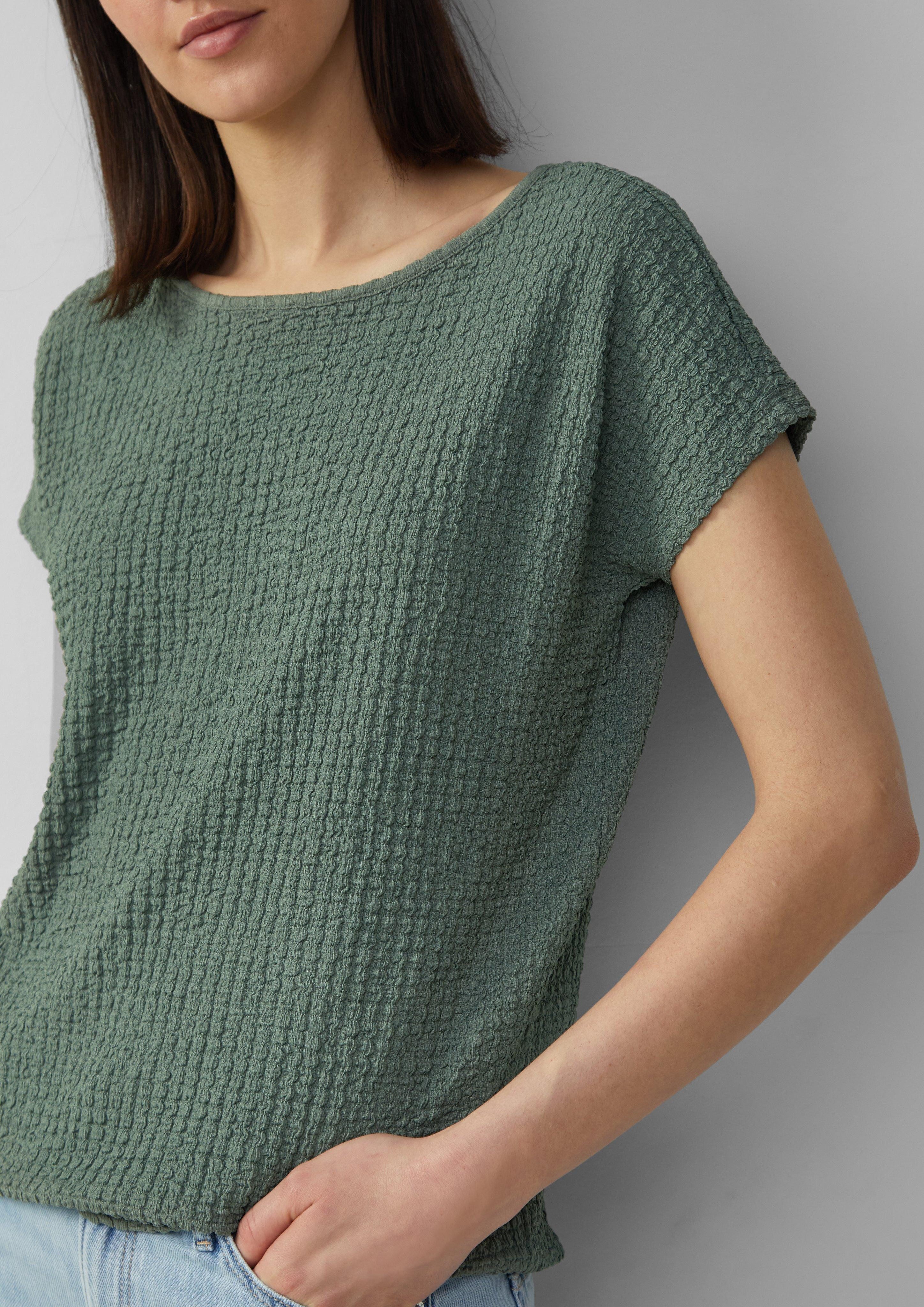 s.Oliver Shirttop Relaxed-Fit-Shirt in Struktur-Optik günstig online kaufen