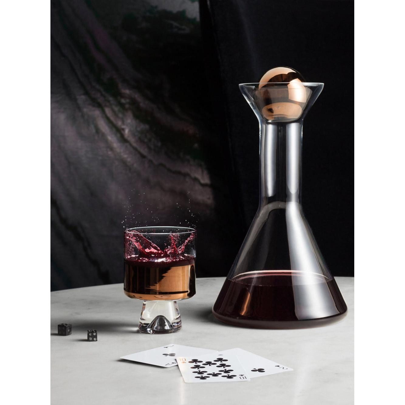 Tom Dixon Schnapsglas Gläser Set Tank Low Ball Black (2-teilig)