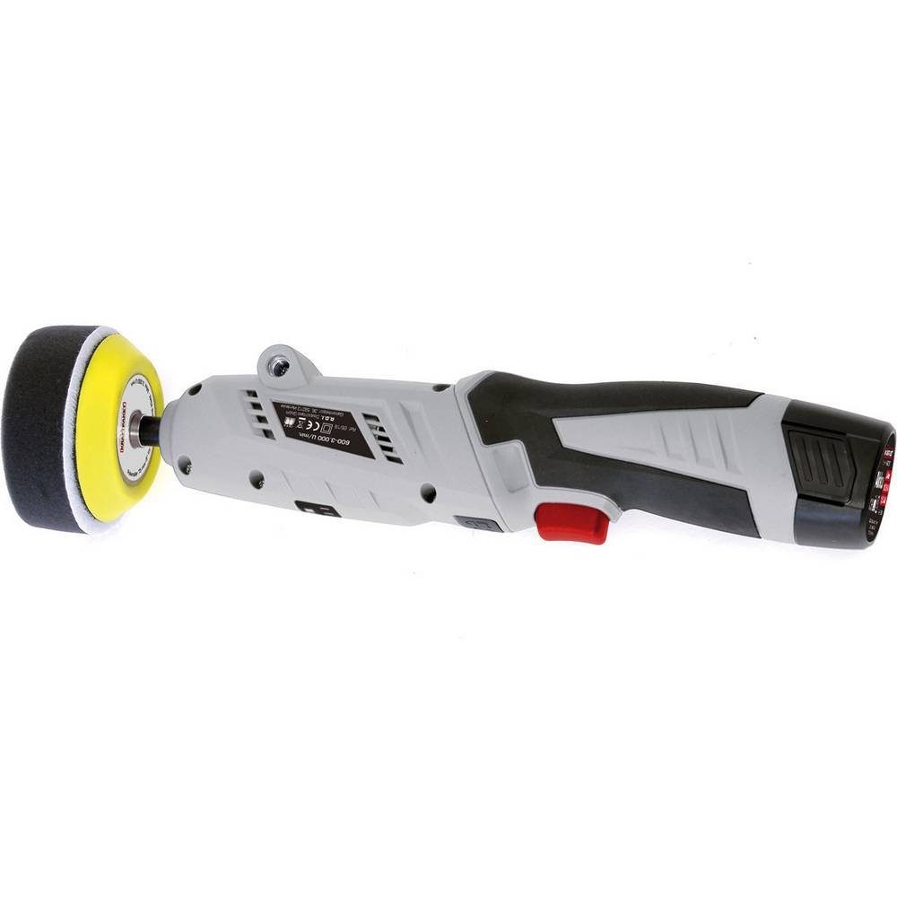 Dino KRAFTPAKET Polishing Machine The rotating housing opens up completely new possibilities 640256, Infinitely variable speed control, rechargeable via 230 V