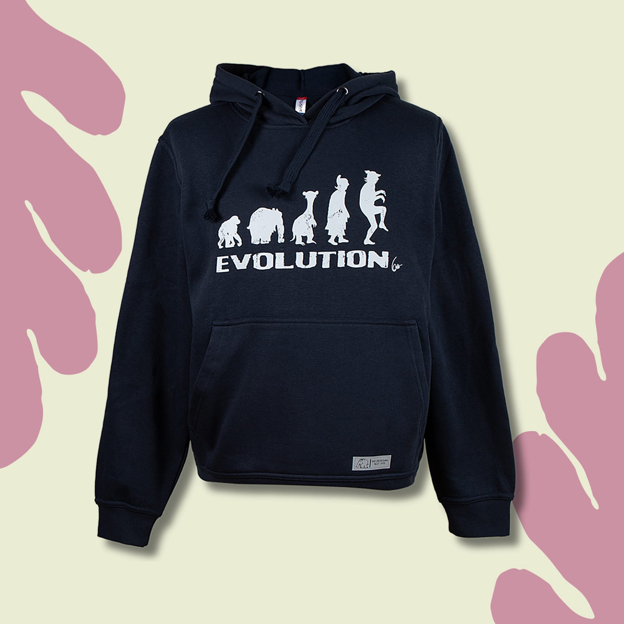 Ottifant Productions GmbH Hoodie Hoodie Kapuzenpullover Evolution by Otto Waalkes, Jetzt auch in Navy