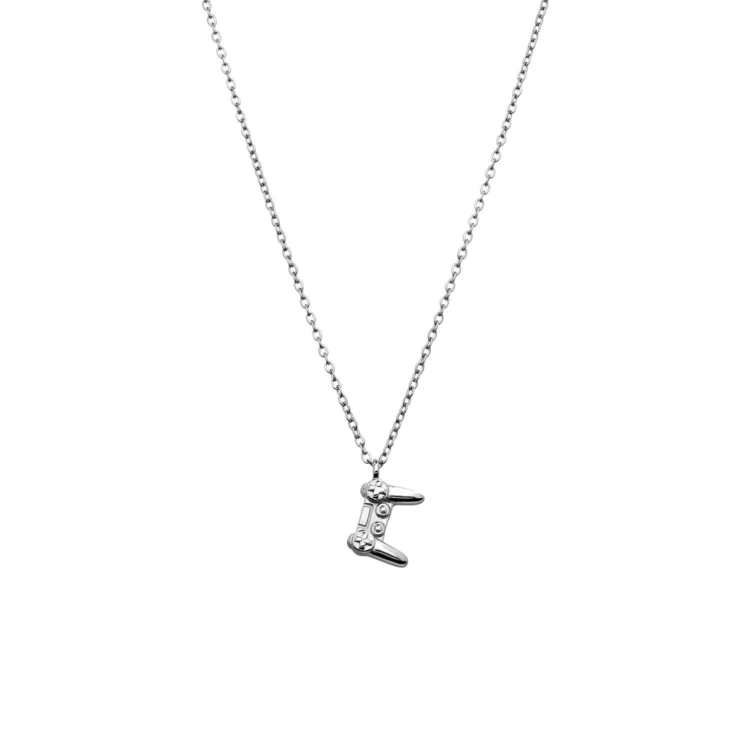 LUCARDI Kette mit Anhänger Halskette - Stahl - Silber - Kinder