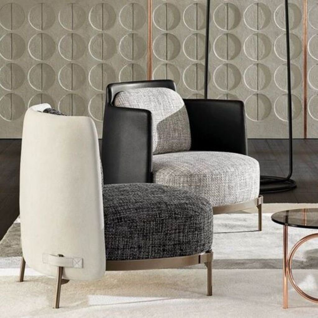 Garnituren Sofa Garnitur Club Polster Lounge Design Wohnzimmer-Set, 3+2+1 Sitz Couch JVmoebel