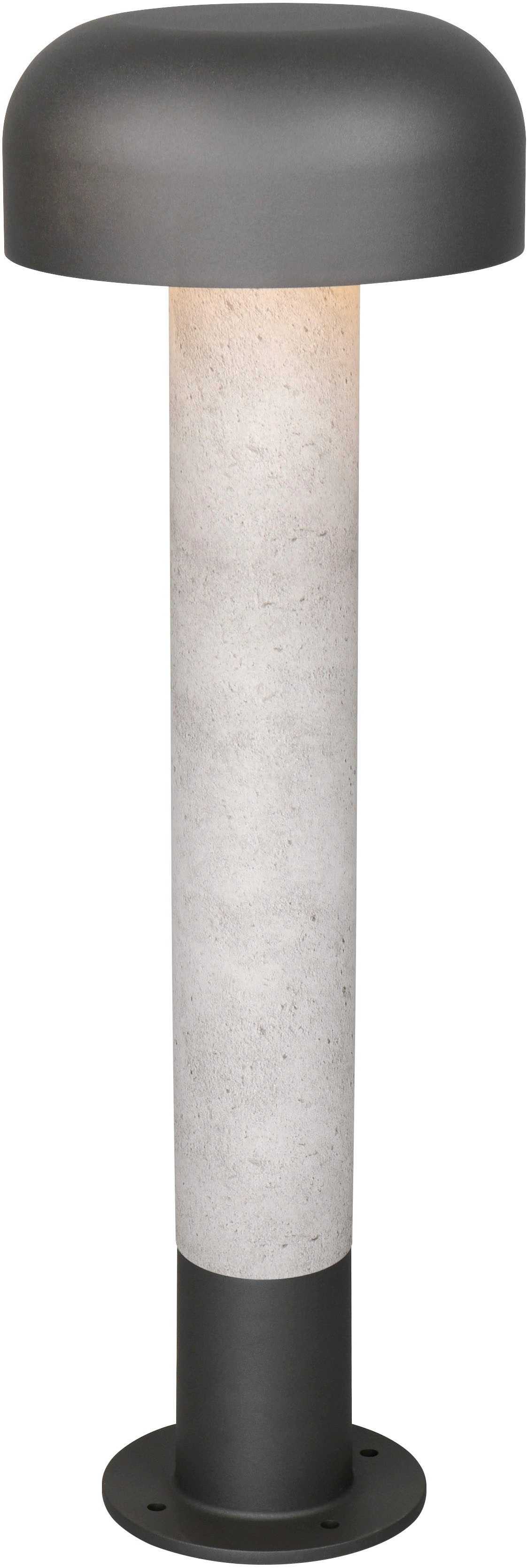 TRIO Leuchten Außen-Stehlampe FRASER, Outdoor Stehleuchte Höhe 54cm, exkl 1x E27 max 10W, IP54, Leuchtmittel wechselbar, warmweiß - kaltweiß, Wegeleuchte Garten Terrasse, Ø 19cm Höhe 54cm, Leuchtmittel wechselbar