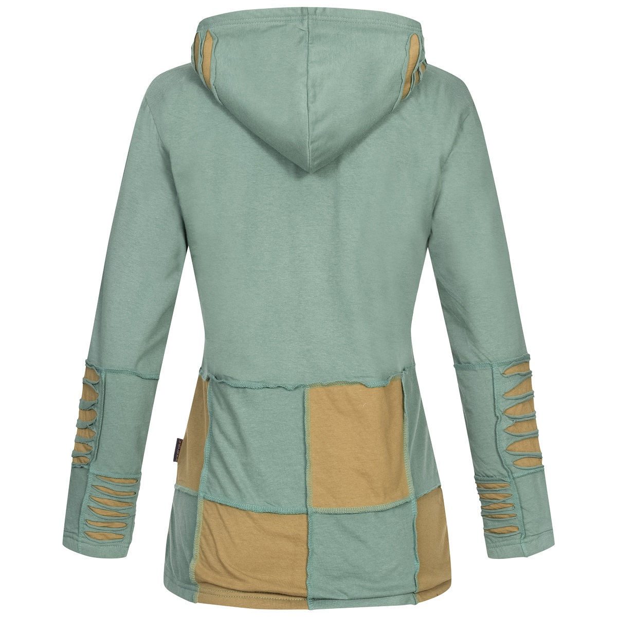 ankerglut Fleecejacke Ankerglut Sonne Damen Patchwork Jacke aus Baumwolle + günstig online kaufen