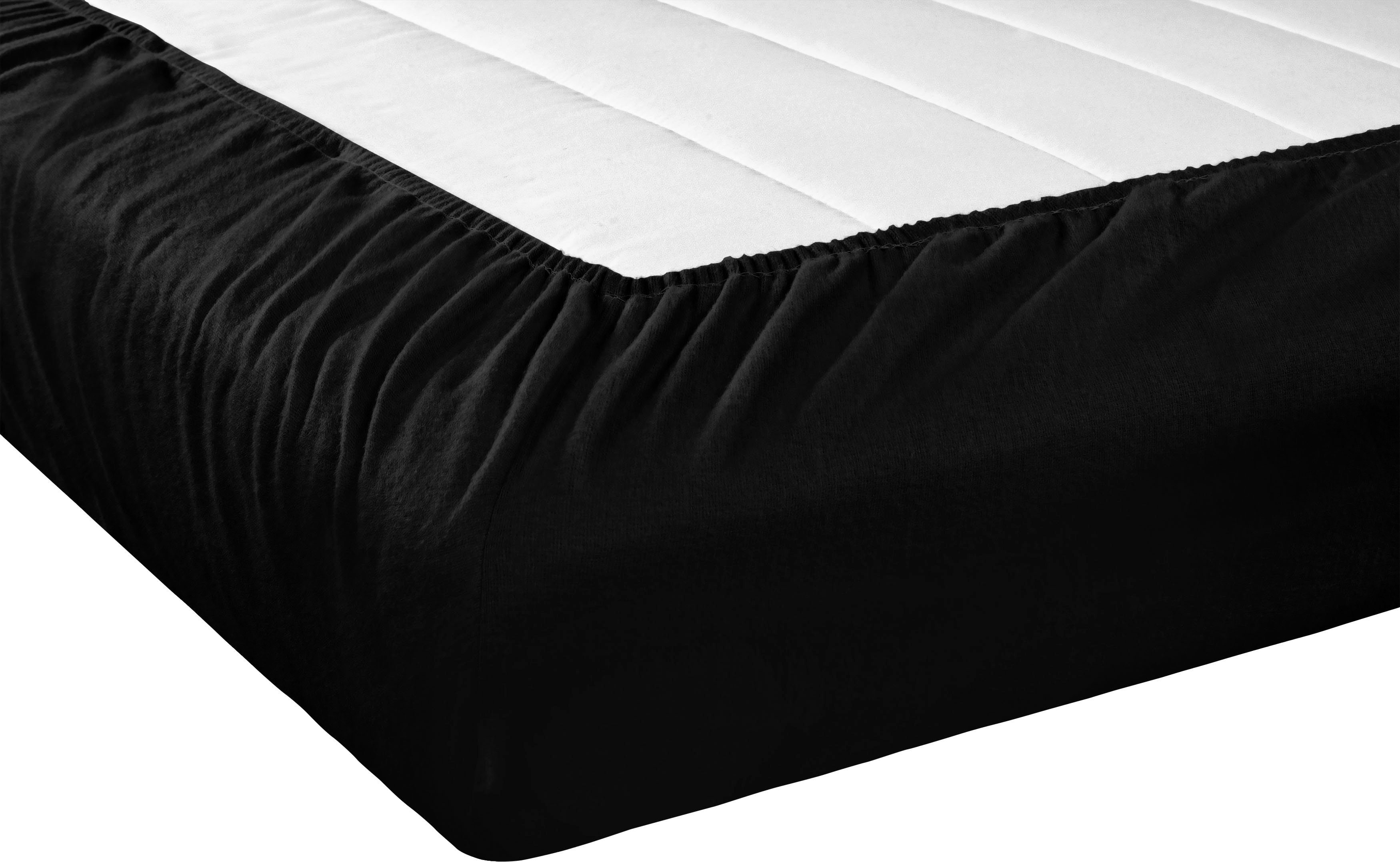 SETEX Spannbettlaken Feinbiber in Gr. 70x140, 90x200, 140x200 oder 180x200 cm, Feinbiber, Gummizug: rundum, (1 Stück), für Matratzen bis 23 cm Höhe, Winter, Bet – Bild 4 von 5