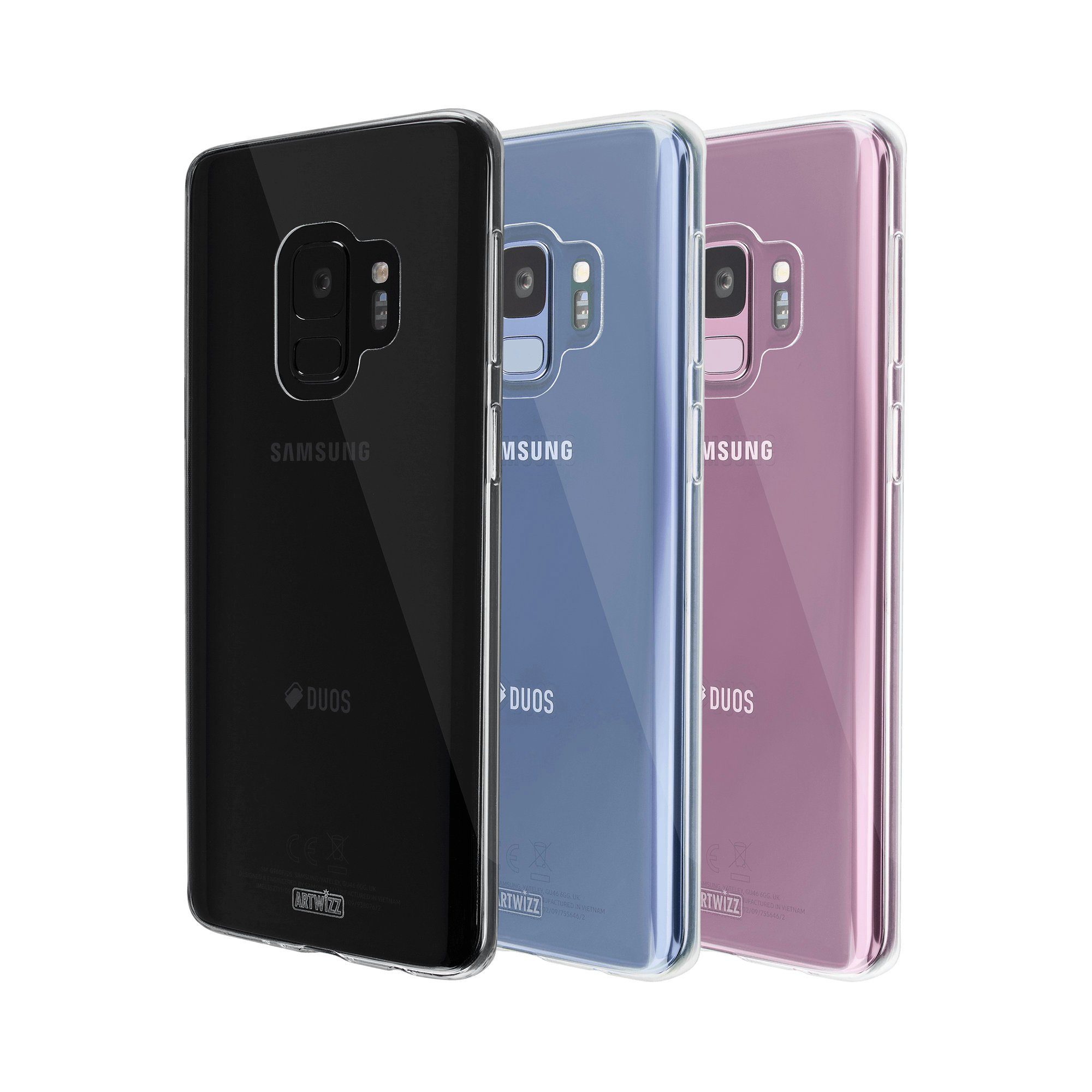 Artwizz Smartphone-Hülle Artwizz NoCase - Artwizz NoCase - Ultra dünne, elastische Schutzhülle aus TPU für Galaxy S9 Plus, Transparent