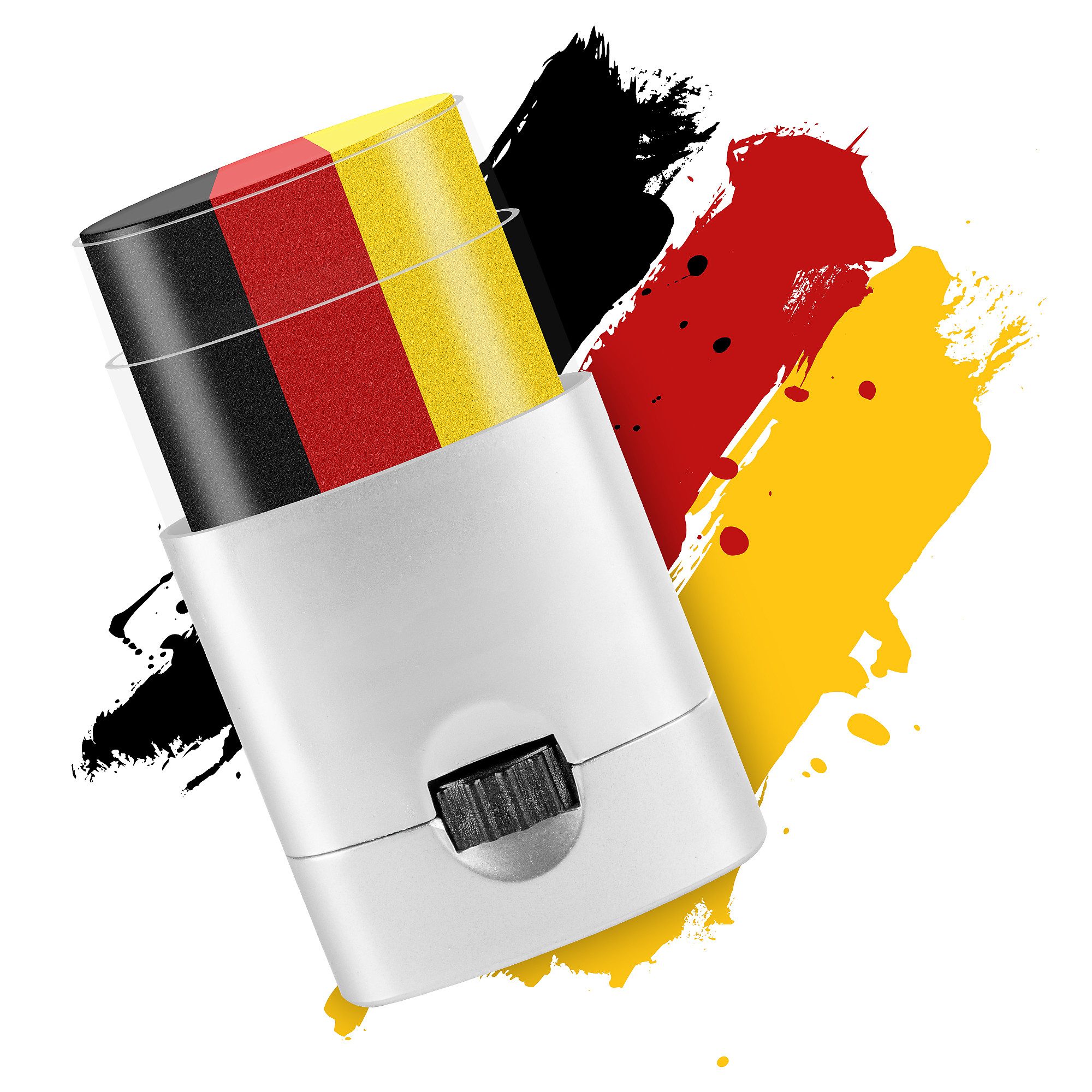 Taffstyle Flagge  Deutschland Fanartikel Set Schminkstift Tröte Fahne Party (Fußball Fan Set Deutschland mit Fahne Schminkstift und Fan Tröte), Fussball Weltmeisterschaft 2026