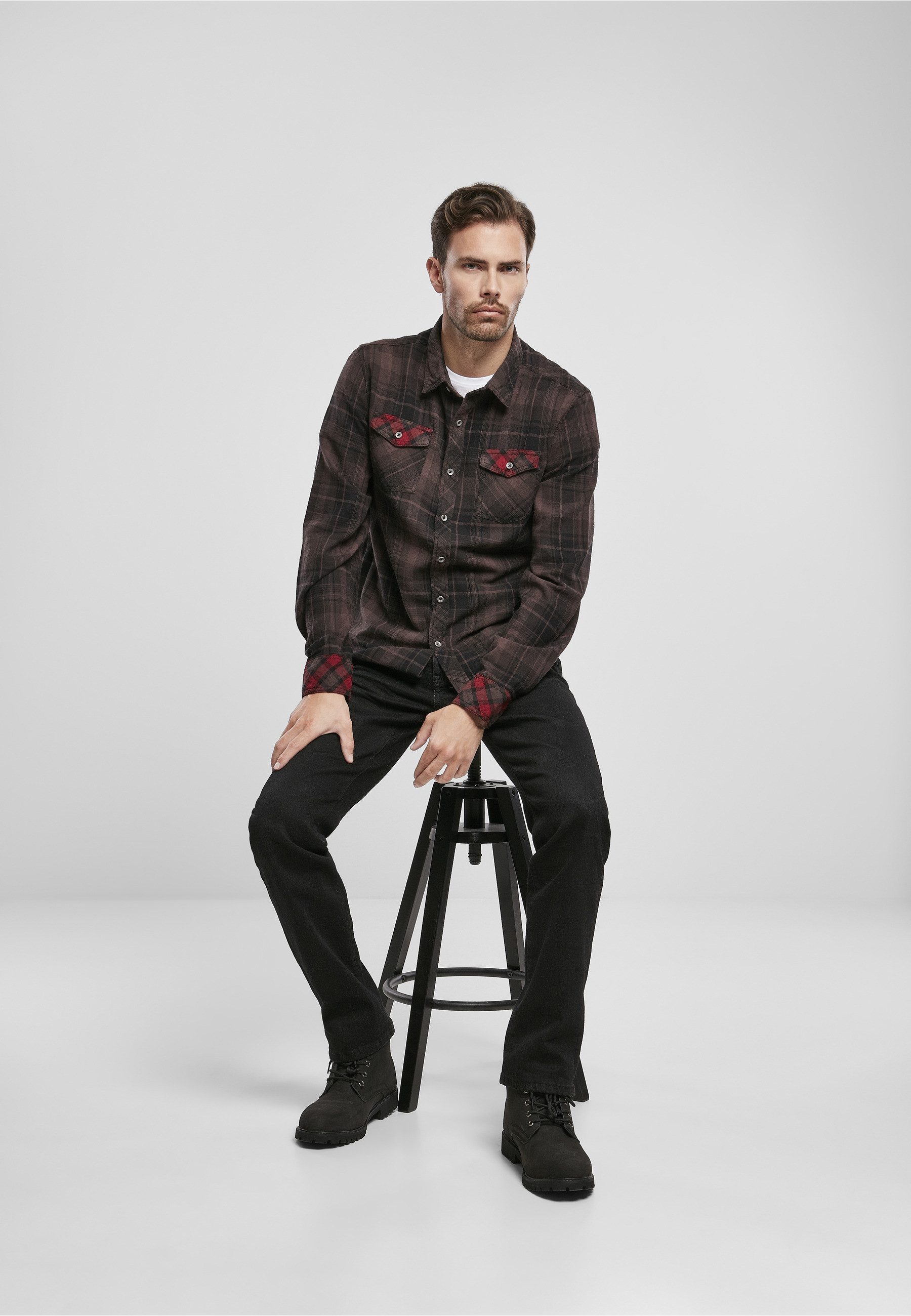 Brandit Flanellhemd Brandit Herren Duncan Checked Shirt (1-tlg)
