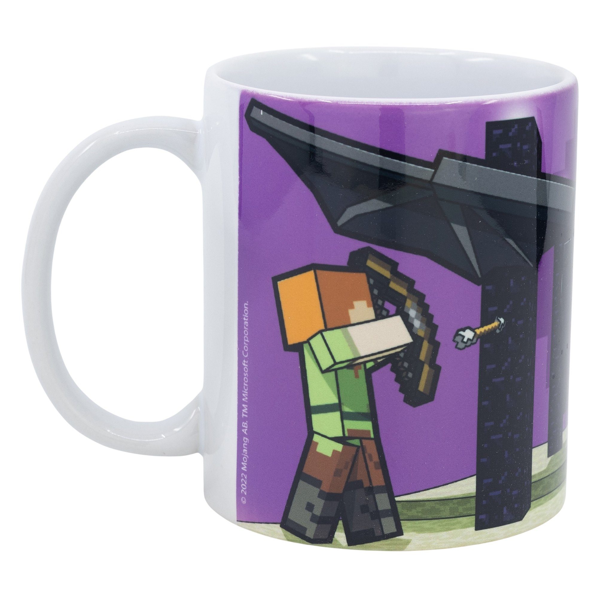 Minecraft Tasse Minecraft Gamer Steve ml Teetasse 330 Alex Kaffeetasse, Keramik, Enderdrache