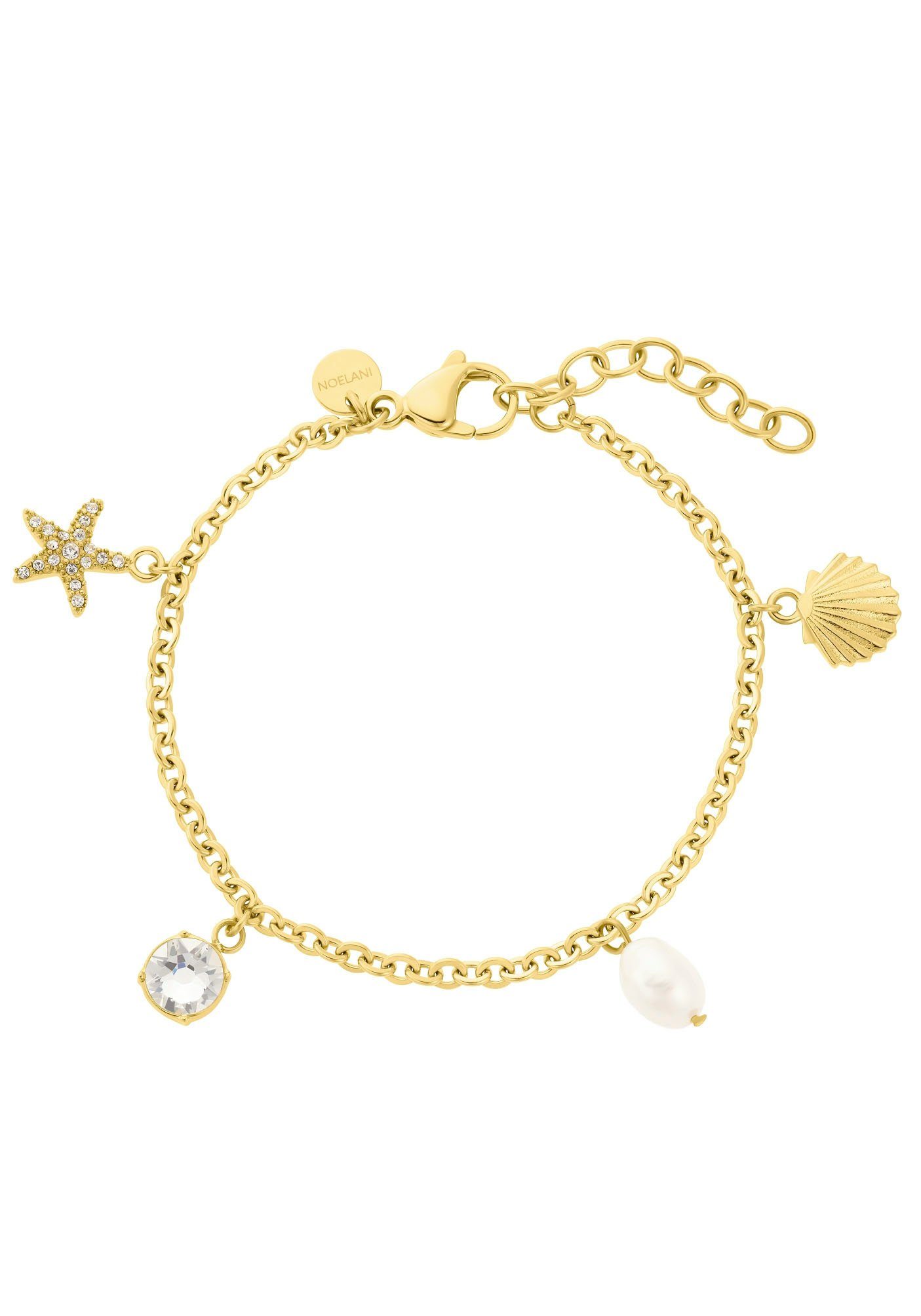 Zirkoniamit Starfish, Süßwasserzuchtperle Noelani Charm-Armband mit 2036082,
